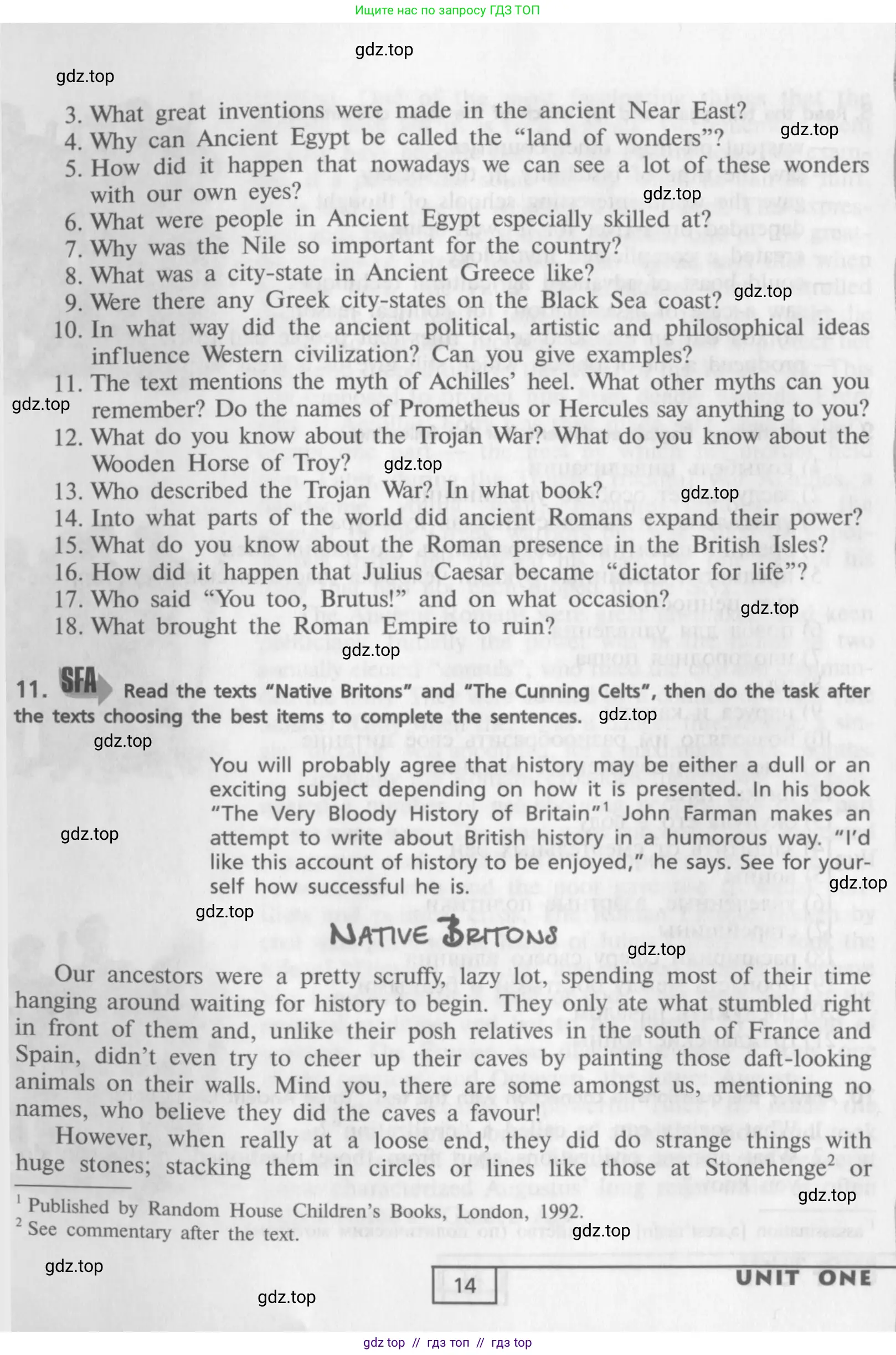 Английский язык (english), 9 класс Учебник (Student's book), авторы: Афанасьева Ольга Васильевна (Afanasyeva Olga), Михеева Ирина Владимировна (Mikheeva Irina), издательство Просвещение, Москва, 2014, голубого цвета, страница 14