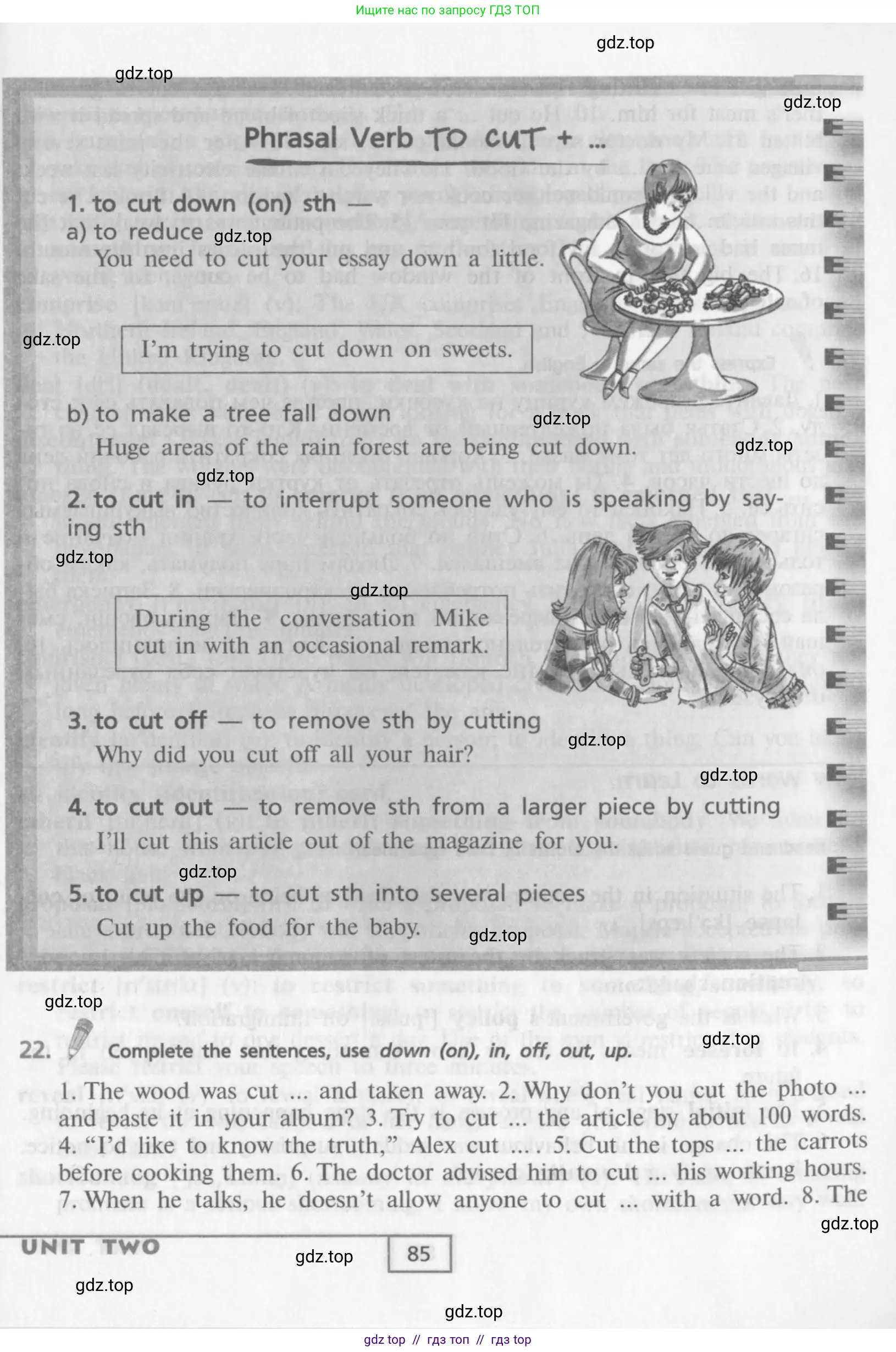 Английский язык (english), 9 класс Учебник (Student's book), авторы: Афанасьева Ольга Васильевна (Afanasyeva Olga), Михеева Ирина Владимировна (Mikheeva Irina), издательство Просвещение, Москва, 2014, голубого цвета, страница 85