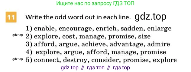 ГДЗ Английский язык (english), 9 класс Учебник, авторы: Афанасьева Ольга Васильевна (Afanasyeva Olga), Михеева Ирина Владимировна (Mikheeva Irina), Баранова Ксения Михайловна (Baranova Ksenia), издательство Просвещение, Москва, 2022, белого цвета, Часть 2, страница 31, номер 11, Условие