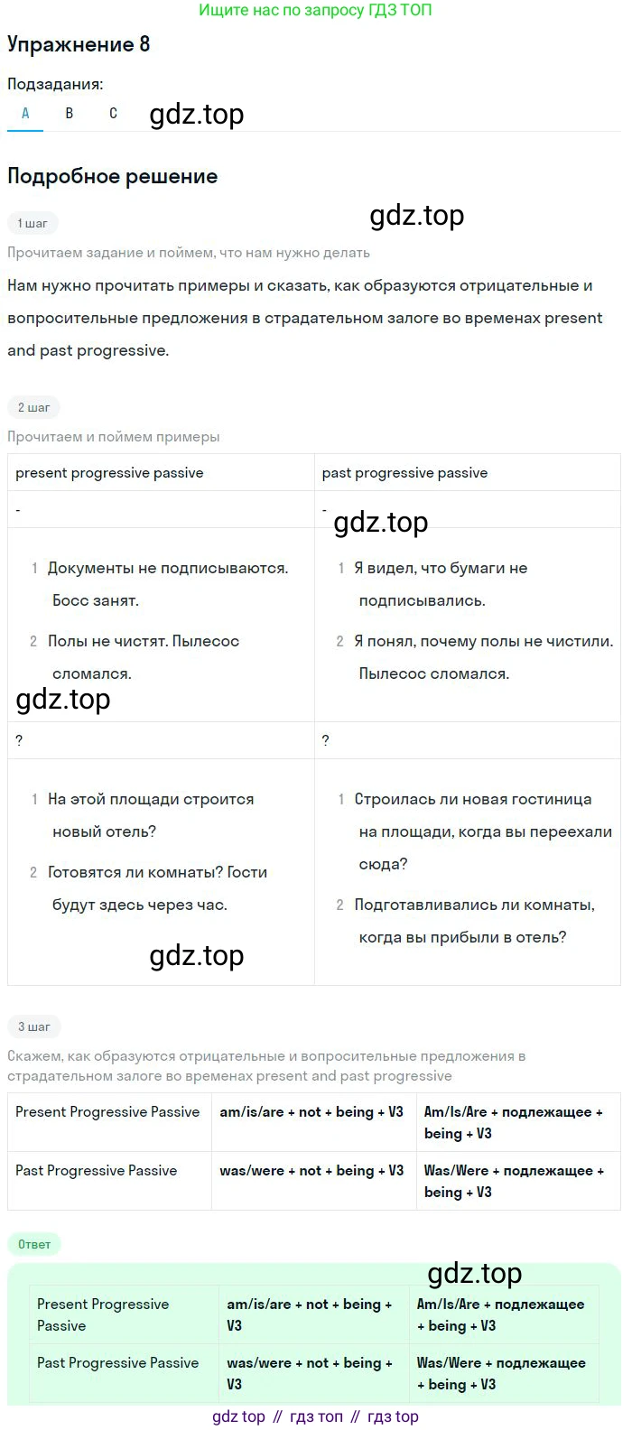 ГДЗ Английский язык (english), 9 класс Учебник, авторы: Афанасьева Ольга Васильевна (Afanasyeva Olga), Михеева Ирина Владимировна (Mikheeva Irina), Баранова Ксения Михайловна (Baranova Ksenia), издательство Просвещение, Москва, 2022, белого цвета, Часть 1, страница 15, номер 8, Решение 2