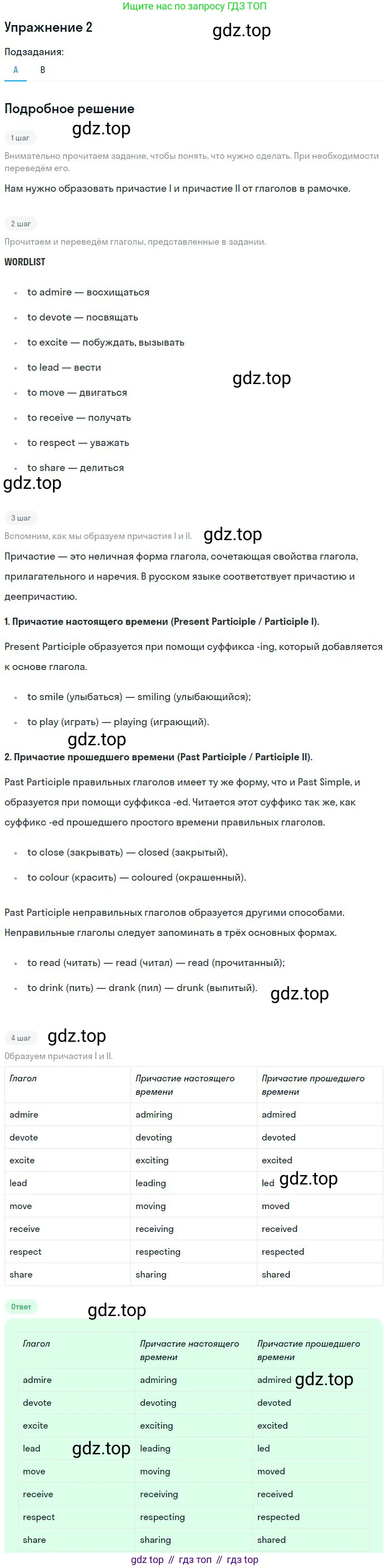 ГДЗ Английский язык (english), 9 класс Учебник, авторы: Афанасьева Ольга Васильевна (Afanasyeva Olga), Михеева Ирина Владимировна (Mikheeva Irina), Баранова Ксения Михайловна (Baranova Ksenia), издательство Просвещение, Москва, 2022, белого цвета, Часть 1, страница 79, номер 2, Решение 2