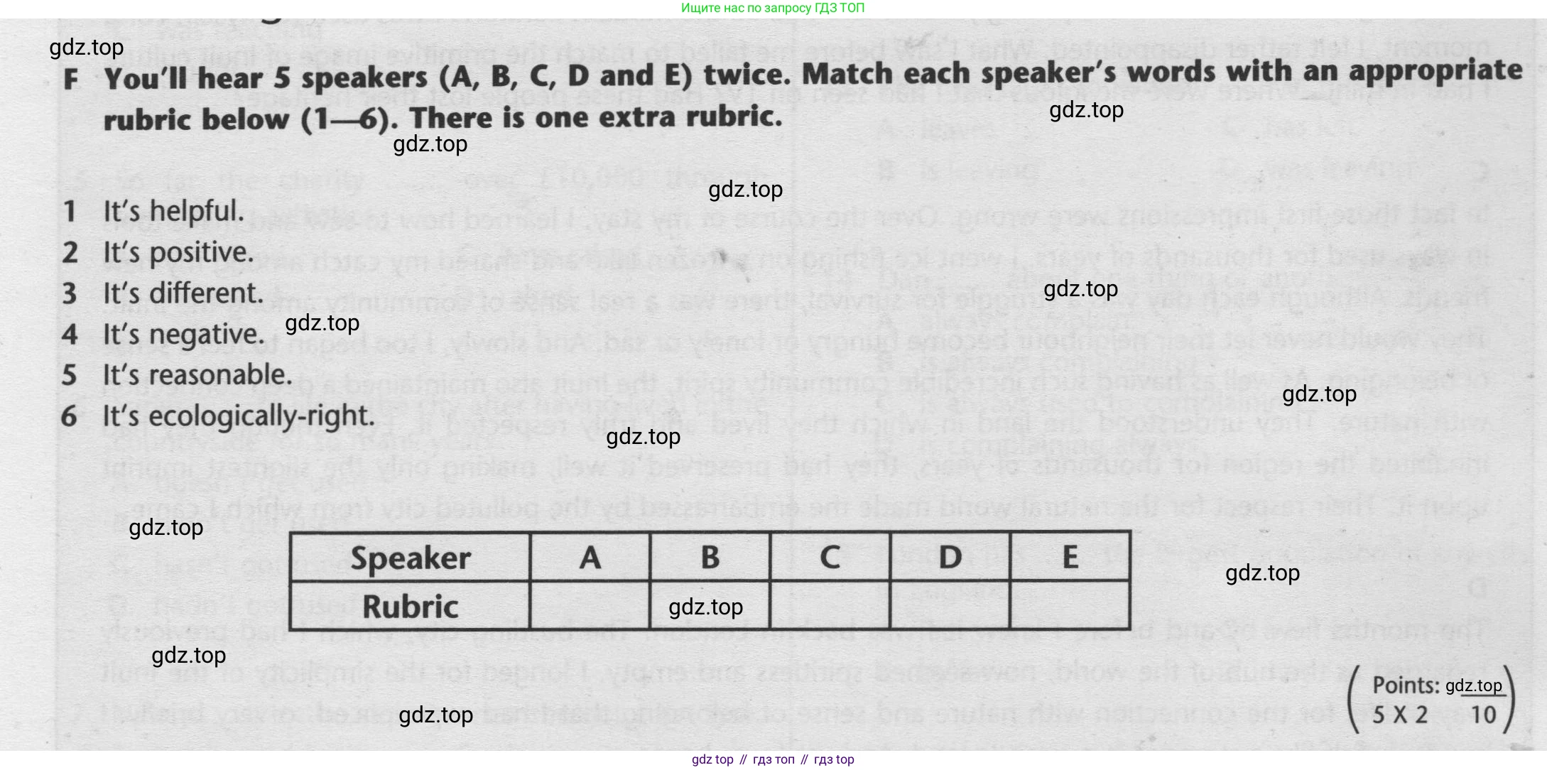 ГДЗ Английский язык (english), 9 класс контрольные задания (test booklet), авторы: Баранова Ксения Михайловна (Baranova Ksenia), Дули Дженни (Dooley Jenny), Копылова Виктория Викторовна (Kopylova Victoria), Мильруд Радислав Петрович (Millrood Radislav), Эванс Вирджиния (Evans Virginia), издательство Просвещение, Москва, 2019, серого цвета, страница 6, номер F, Условие 2024-2027