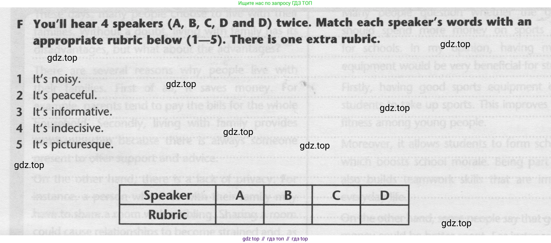 ГДЗ Английский язык (english), 9 класс контрольные задания (test booklet), авторы: Баранова Ксения Михайловна (Baranova Ksenia), Дули Дженни (Dooley Jenny), Копылова Виктория Викторовна (Kopylova Victoria), Мильруд Радислав Петрович (Millrood Radislav), Эванс Вирджиния (Evans Virginia), издательство Просвещение, Москва, 2019, серого цвета, страница 31, номер F, Условие 2024-2027