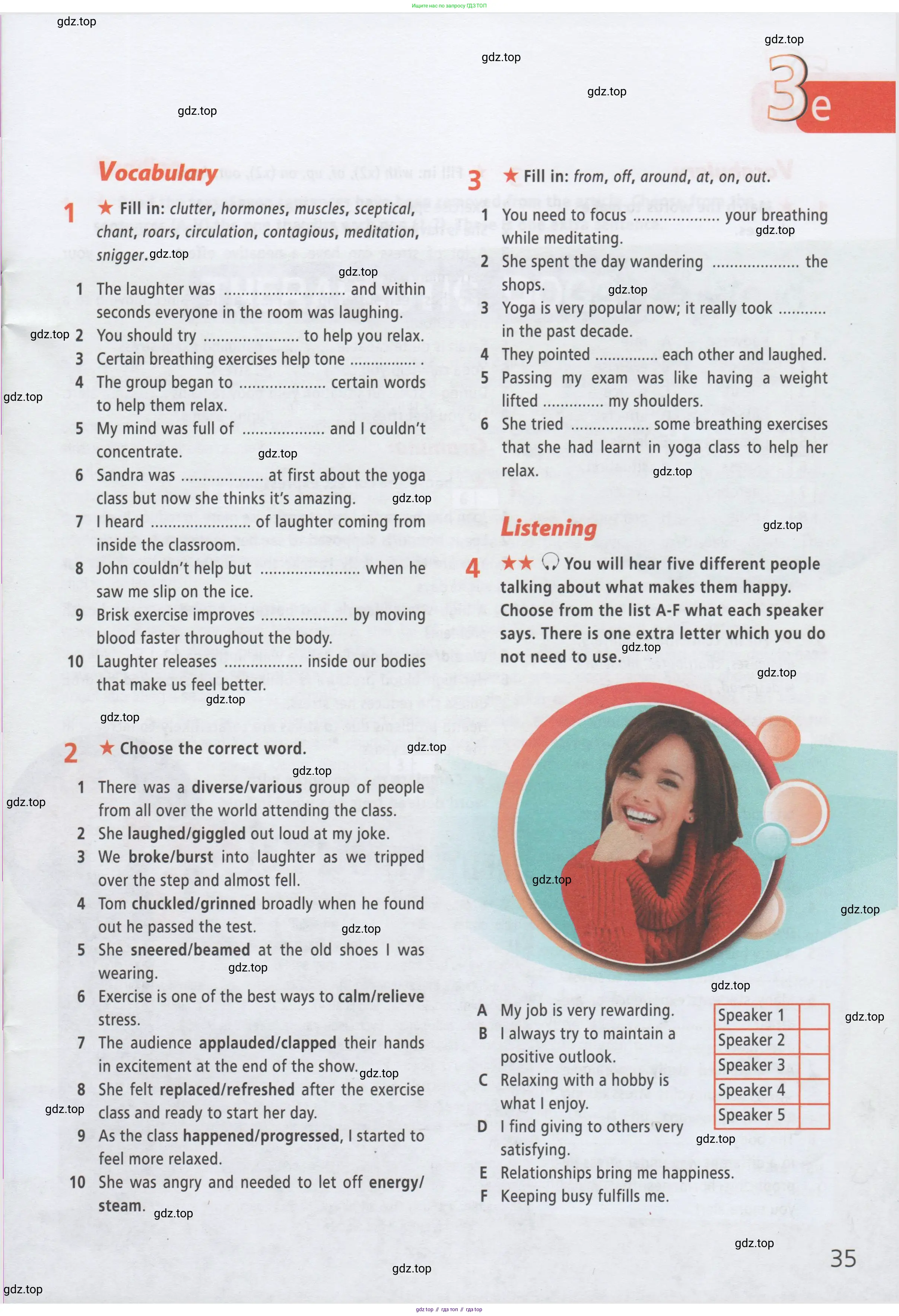 Английский язык (english), 9 класс Рабочая тетрадь (workbook), авторы: Баранова Ксения Михайловна (Baranova Ksenia), Дули Дженни (Dooley Jenny), Копылова Виктория Викторовна (Kopylova Victoria), Мильруд Радислав Петрович (Millrood Radislav), Эванс Вирджиния (Evans Virginia), издательство Просвещение, Москва, 2024, белого цвета, страница 35