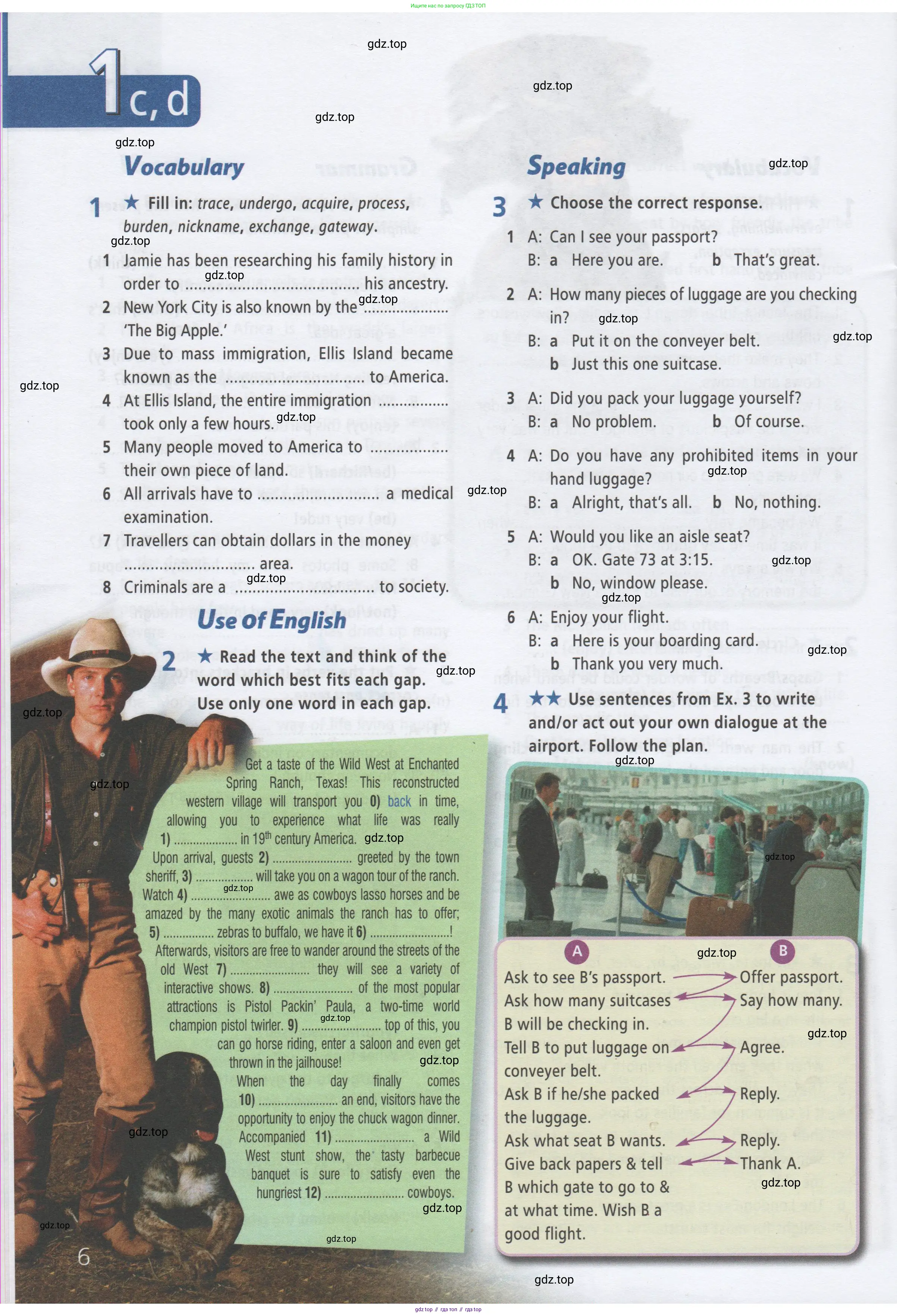 Английский язык (english), 9 класс Рабочая тетрадь (workbook), авторы: Баранова Ксения Михайловна (Baranova Ksenia), Дули Дженни (Dooley Jenny), Копылова Виктория Викторовна (Kopylova Victoria), Мильруд Радислав Петрович (Millrood Radislav), Эванс Вирджиния (Evans Virginia), издательство Просвещение, Москва, 2024, белого цвета, страница 6
