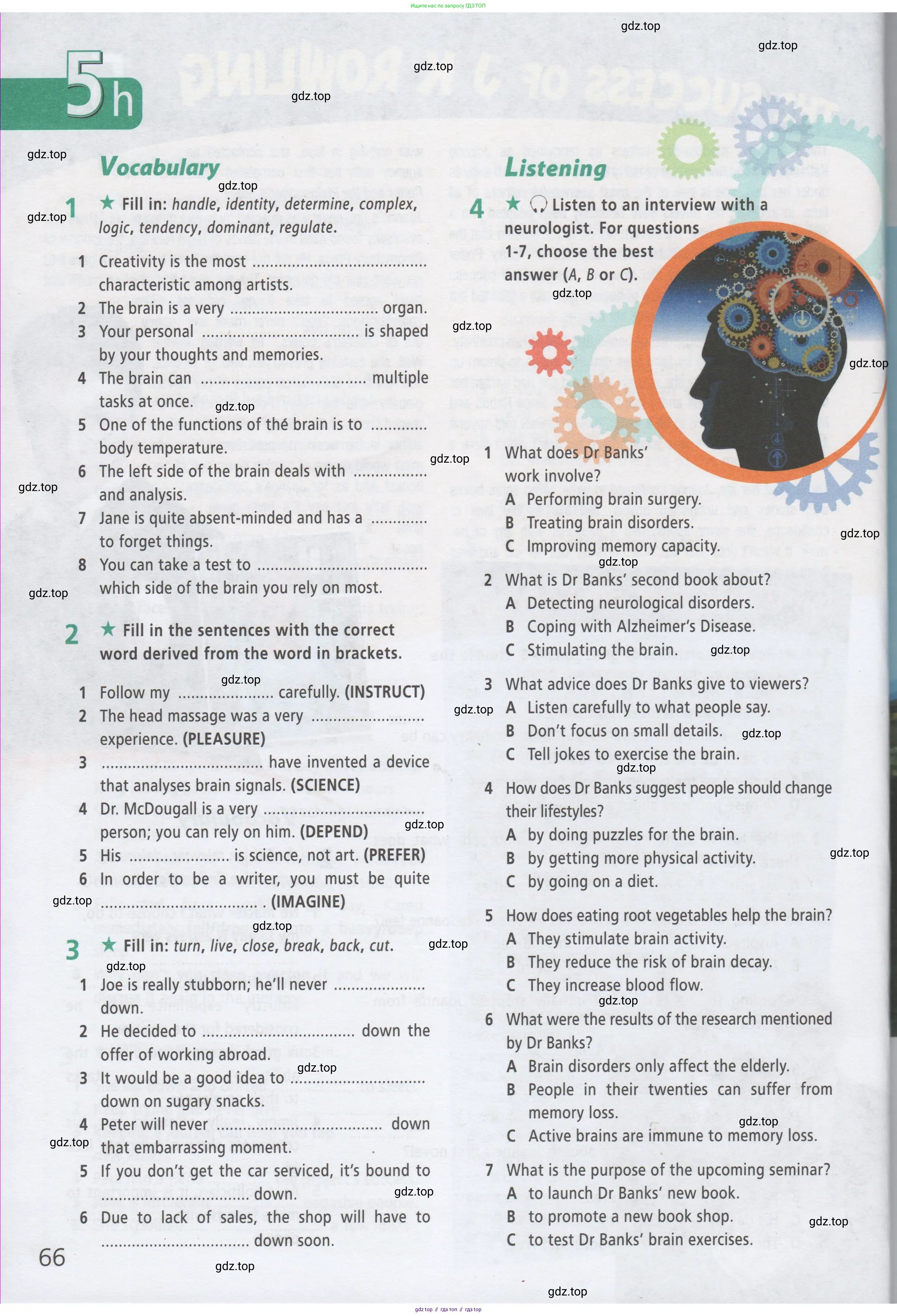 Английский язык (english), 9 класс Рабочая тетрадь (workbook), авторы: Баранова Ксения Михайловна (Baranova Ksenia), Дули Дженни (Dooley Jenny), Копылова Виктория Викторовна (Kopylova Victoria), Мильруд Радислав Петрович (Millrood Radislav), Эванс Вирджиния (Evans Virginia), издательство Просвещение, Москва, 2024, белого цвета, страница 66