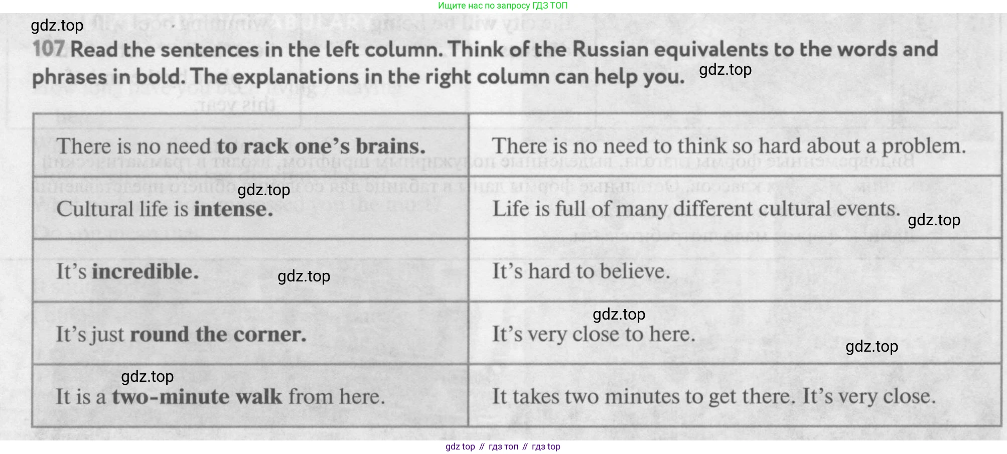 Английский язык (english), 9 класс Учебник (Student's book), авторы: Биболетова Мерем Забатовна, Бабушис Елена Евгеньевна, Кларк Ольга Игоревна, Морозова Алевтина Николаевна, издательство Просвещение, Москва, 2016, бирюзового цвета, страница 107