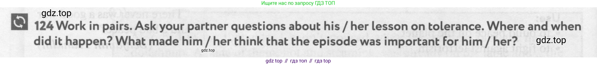 Английский язык (english), 9 класс Учебник (Student's book), авторы: Биболетова Мерем Забатовна, Бабушис Елена Евгеньевна, Кларк Ольга Игоревна, Морозова Алевтина Николаевна, издательство Просвещение, Москва, 2016, бирюзового цвета, страница 140, номер 124, Условие
