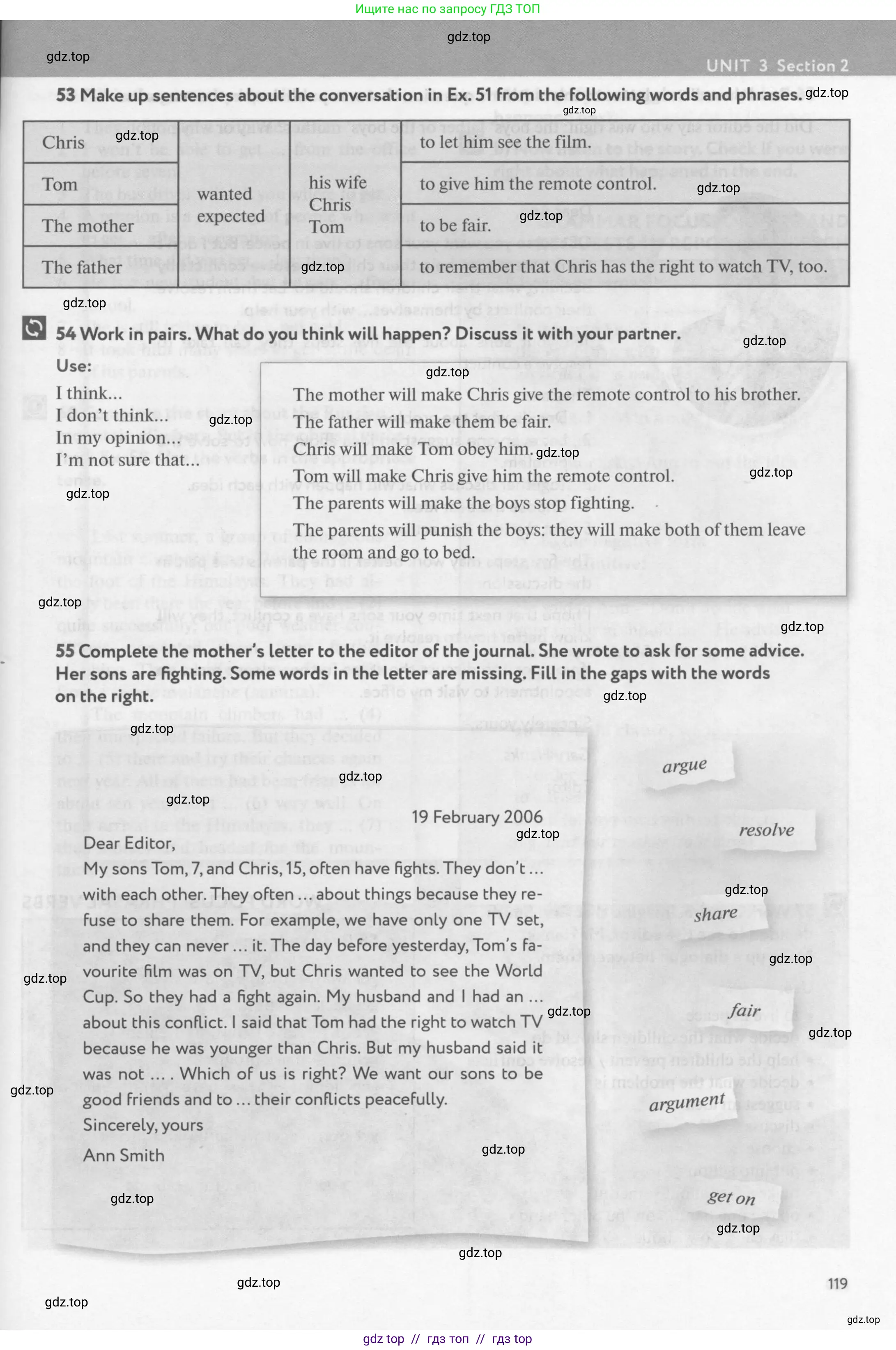 Английский язык (english), 9 класс Учебник (Student's book), авторы: Биболетова Мерем Забатовна, Бабушис Елена Евгеньевна, Кларк Ольга Игоревна, Морозова Алевтина Николаевна, издательство Просвещение, Москва, 2016, бирюзового цвета, страница 119