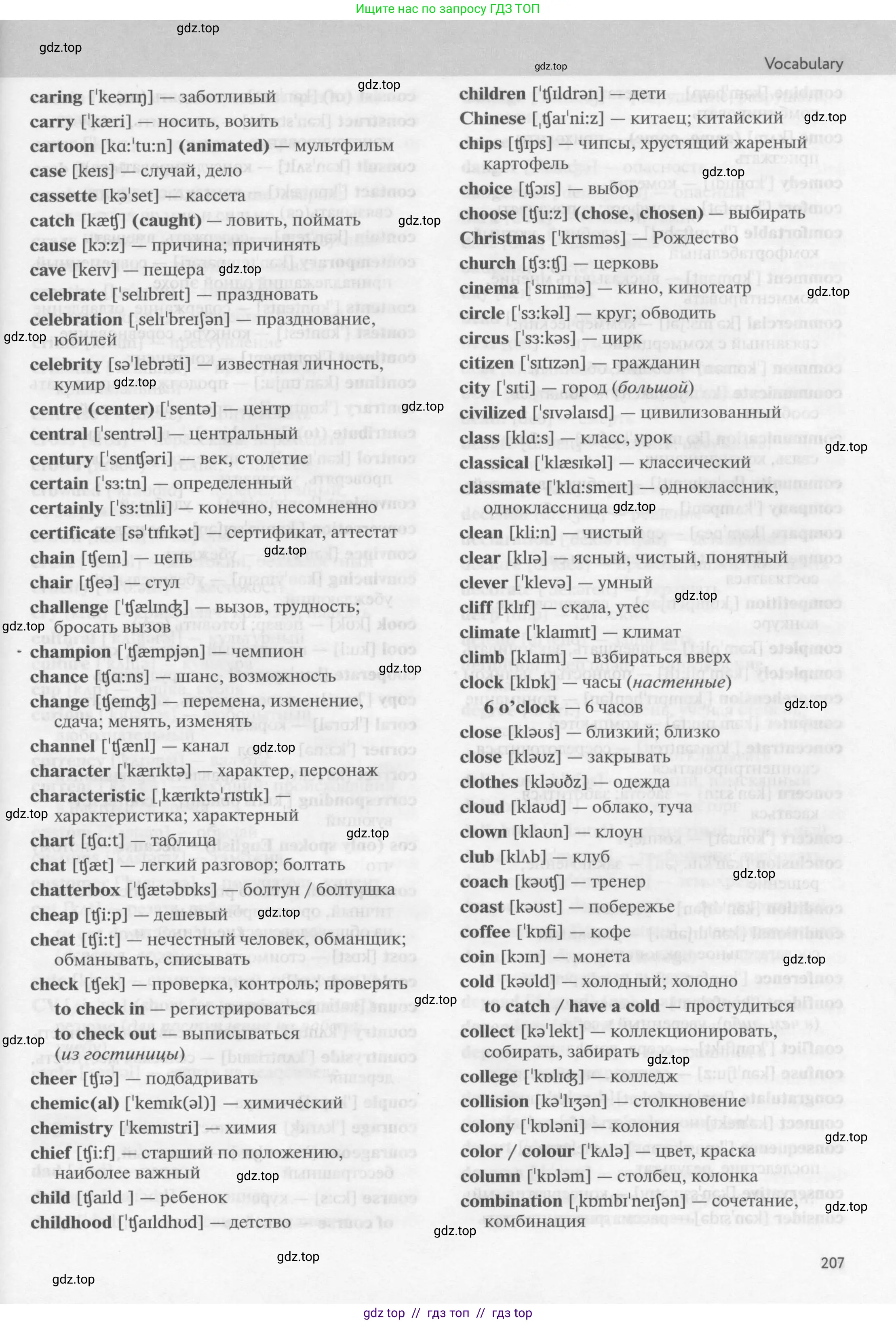 Английский язык (english), 9 класс Учебник (Student's book), авторы: Биболетова Мерем Забатовна, Бабушис Елена Евгеньевна, Кларк Ольга Игоревна, Морозова Алевтина Николаевна, издательство Просвещение, Москва, 2016, бирюзового цвета, страница 207