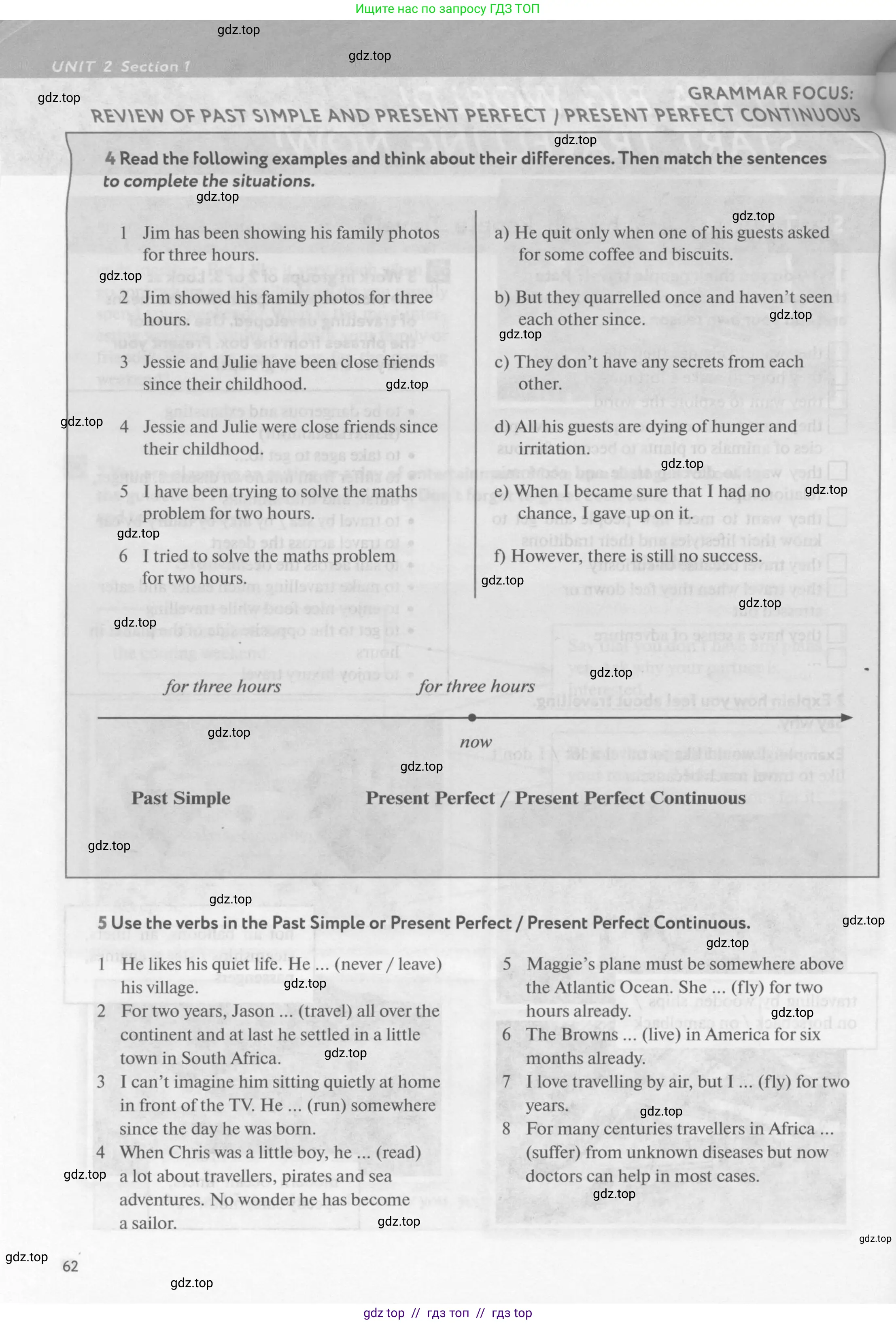 Английский язык (english), 9 класс Учебник (Student's book), авторы: Биболетова Мерем Забатовна, Бабушис Елена Евгеньевна, Кларк Ольга Игоревна, Морозова Алевтина Николаевна, издательство Просвещение, Москва, 2016, бирюзового цвета, страница 62
