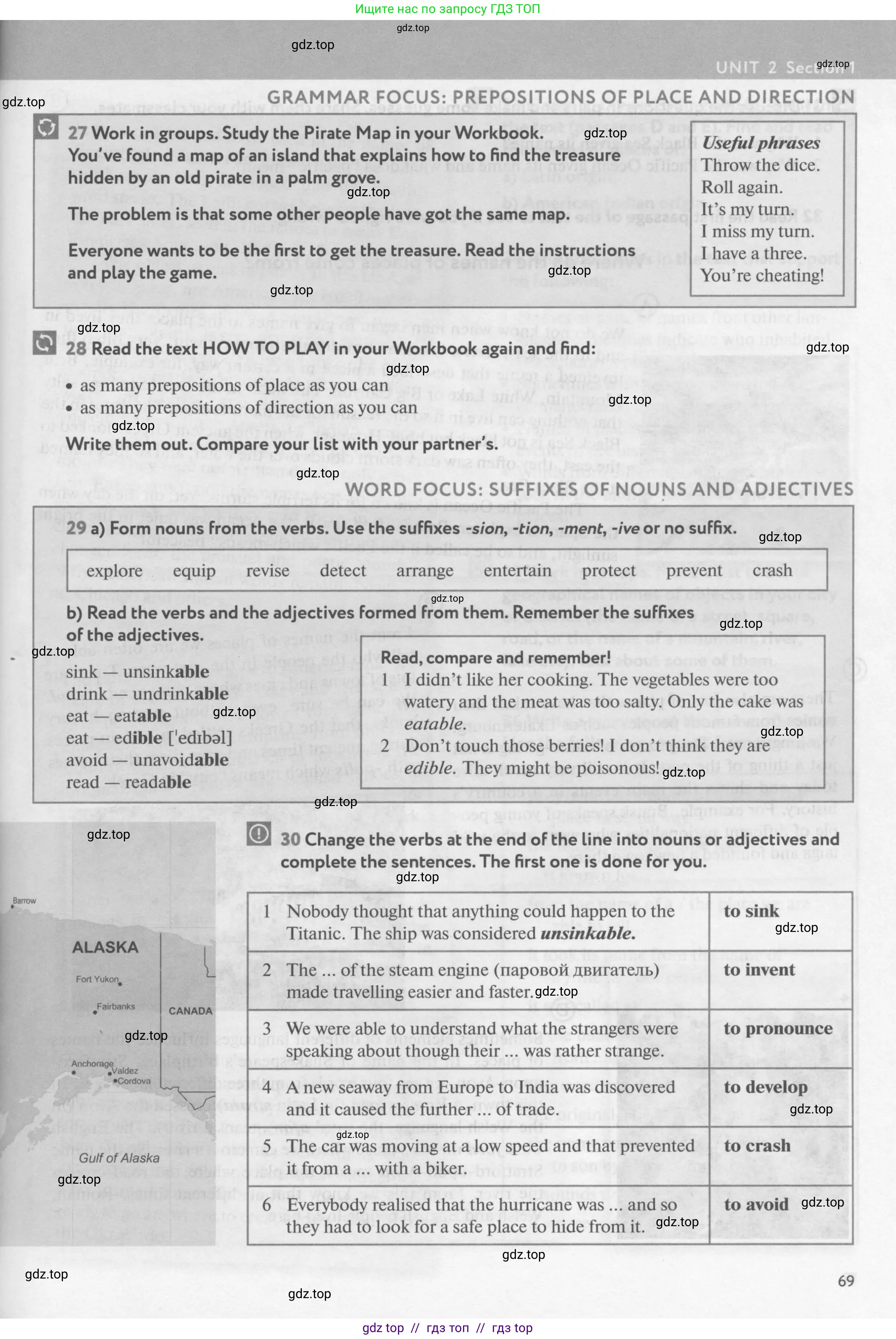 Английский язык (english), 9 класс Учебник (Student's book), авторы: Биболетова Мерем Забатовна, Бабушис Елена Евгеньевна, Кларк Ольга Игоревна, Морозова Алевтина Николаевна, издательство Просвещение, Москва, 2016, бирюзового цвета, страница 69