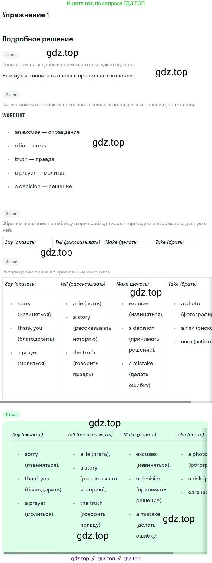 ГДЗ Английский язык (english), 9 класс рабочая тетрадь, авторы: Комарова Юлия Александровна, Ларионова Ирина Владимировна, издательство Русское слово, Москва, 2014, розового цвета, страница 16, номер 1, Решение