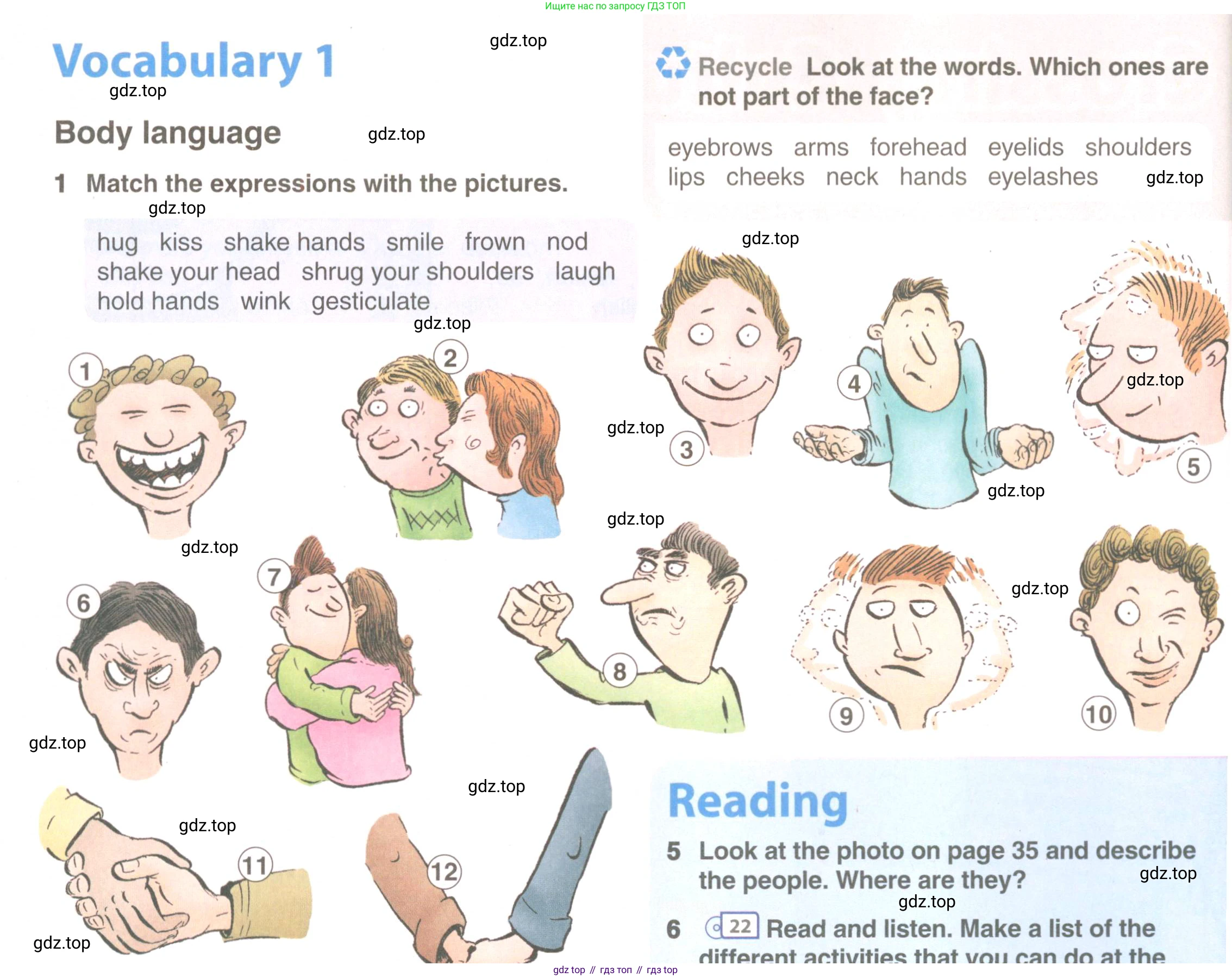 ГДЗ Английский язык (english), 9 класс Учебник (Student's book), авторы: Комарова Юлия Александровна, Ларионова Ирина Владимировна, издательство Русское слово, Москва, 2022, страница 34, номер 1, Условие