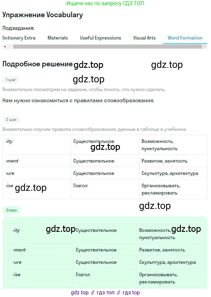 ГДЗ Английский язык (english), 9 класс Учебник (Student's book), авторы: Комарова Юлия Александровна, Ларионова Ирина Владимировна, издательство Русское слово, Москва, 2022, страница 82, Решение 1 (продолжение 5)