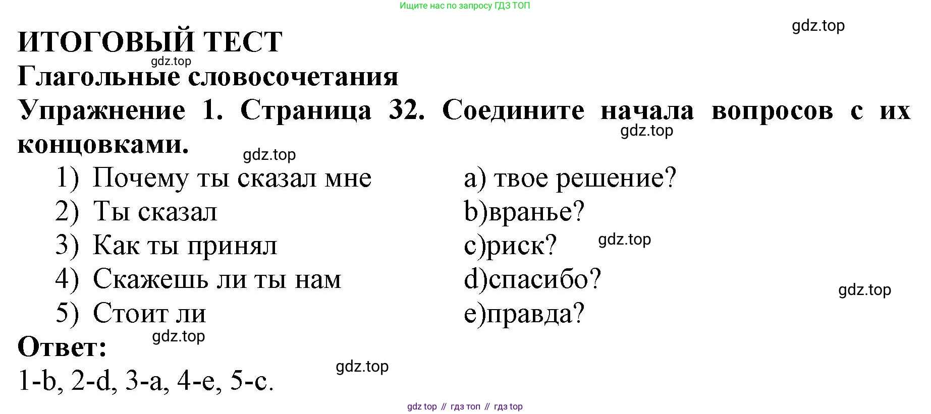 ГДЗ Английский язык (english), 9 класс Учебник (Student's book), авторы: Комарова Юлия Александровна, Ларионова Ирина Владимировна, издательство Русское слово, Москва, 2022, страница 32, номер 1, Решение 2