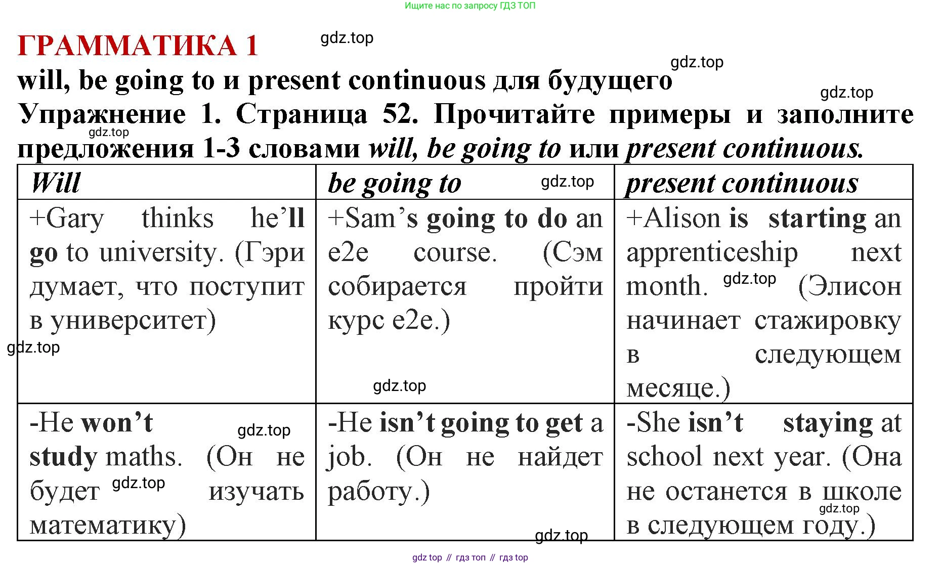 ГДЗ Английский язык (english), 9 класс Учебник (Student's book), авторы: Комарова Юлия Александровна, Ларионова Ирина Владимировна, издательство Русское слово, Москва, 2022, страница 52, номер 1, Решение 2