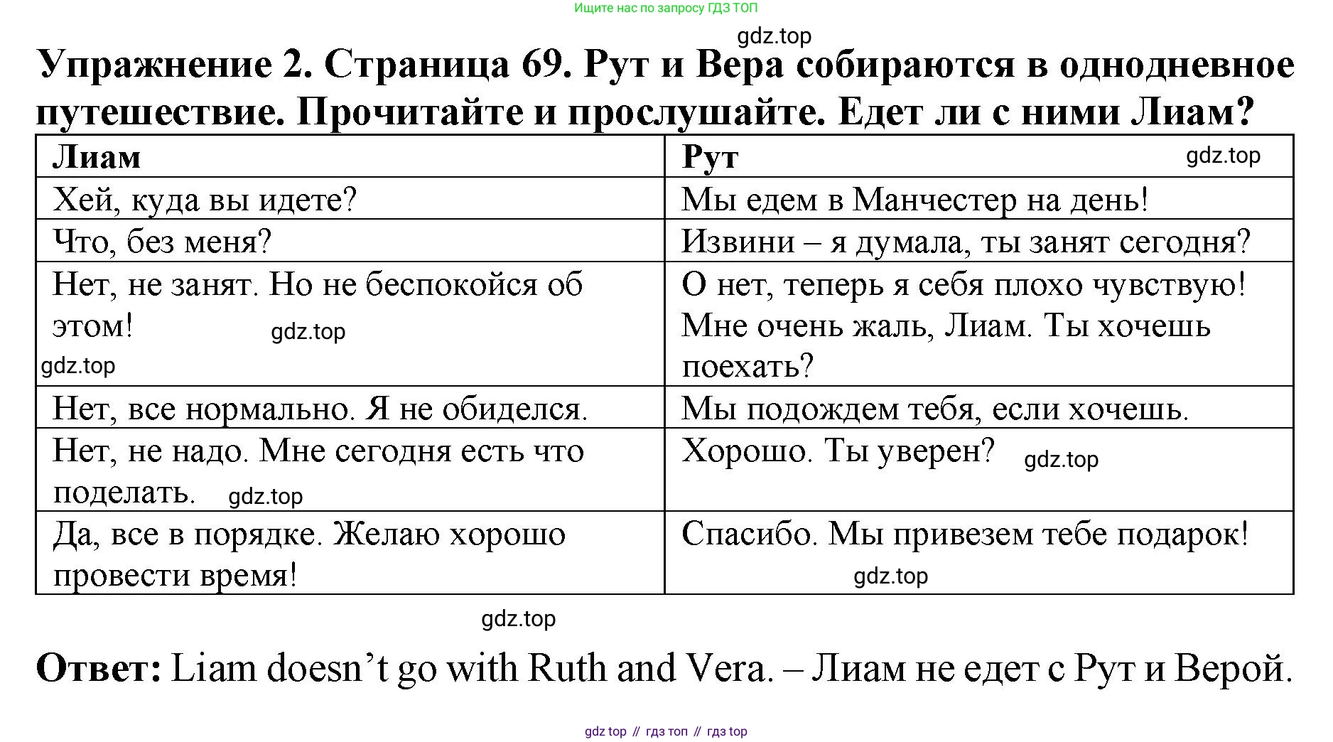 ГДЗ Английский язык (english), 9 класс Учебник (Student's book), авторы: Комарова Юлия Александровна, Ларионова Ирина Владимировна, издательство Русское слово, Москва, 2022, страница 69, номер 2, Решение 2