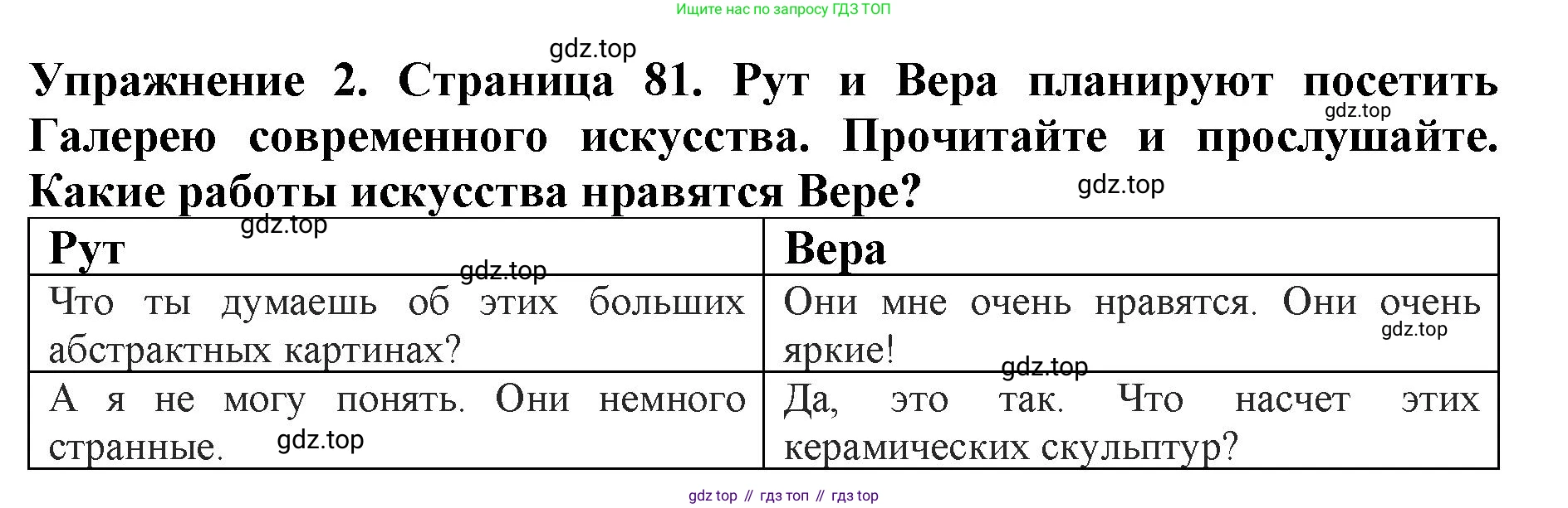 ГДЗ Английский язык (english), 9 класс Учебник (Student's book), авторы: Комарова Юлия Александровна, Ларионова Ирина Владимировна, издательство Русское слово, Москва, 2022, страница 81, номер 2, Решение 2