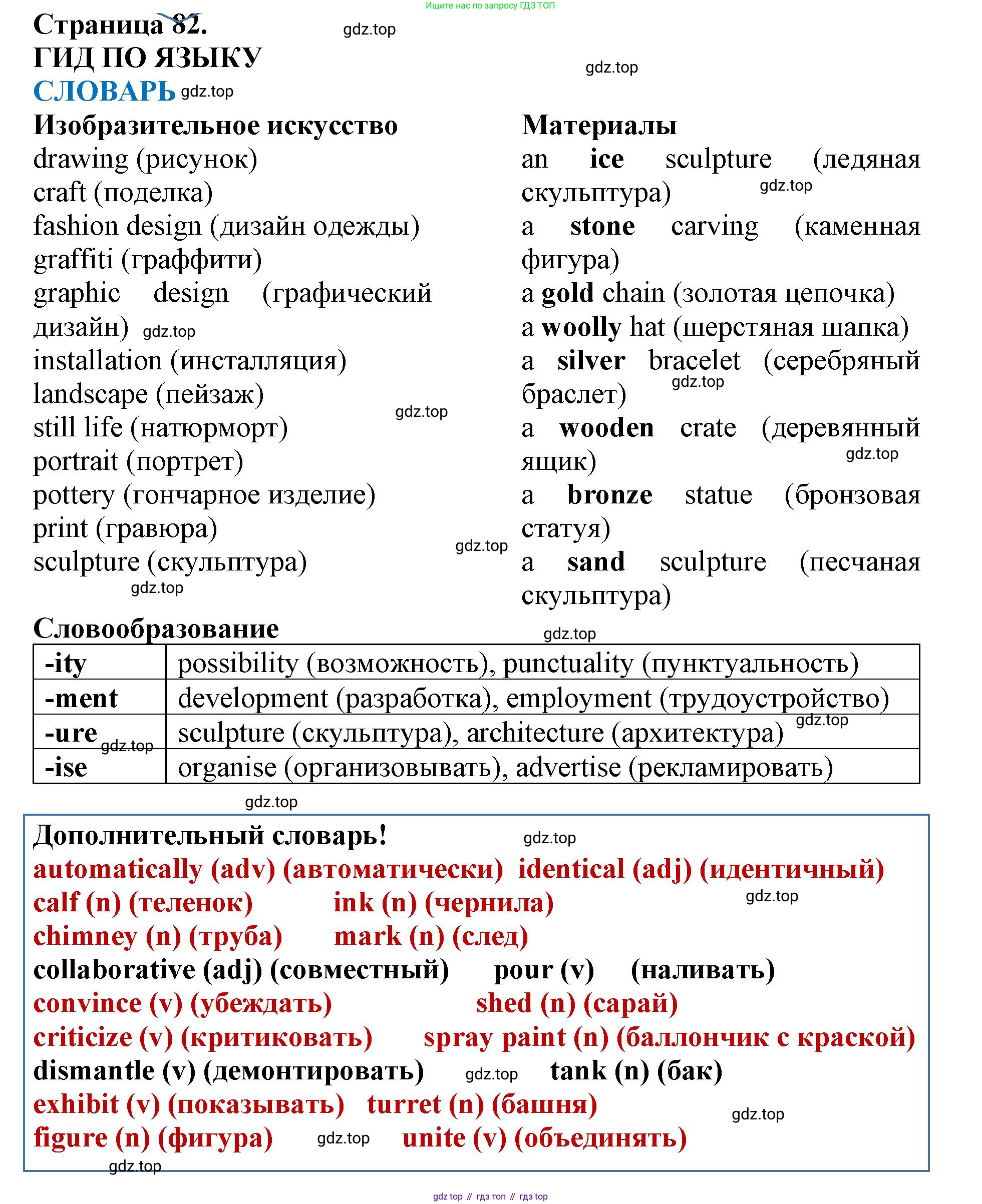 ГДЗ Английский язык (english), 9 класс Учебник (Student's book), авторы: Комарова Юлия Александровна, Ларионова Ирина Владимировна, издательство Русское слово, Москва, 2022, страница 82, Решение 2