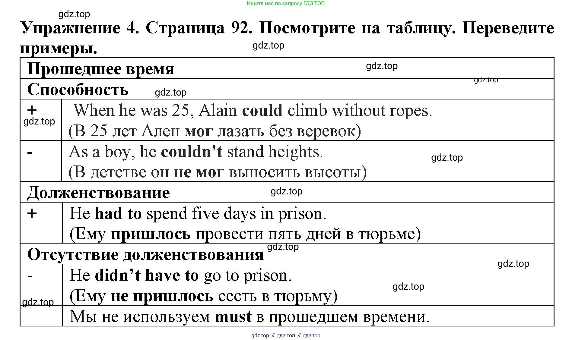 ГДЗ Английский язык (english), 9 класс Учебник (Student's book), авторы: Комарова Юлия Александровна, Ларионова Ирина Владимировна, издательство Русское слово, Москва, 2022, страница 92, номер 4, Решение 2