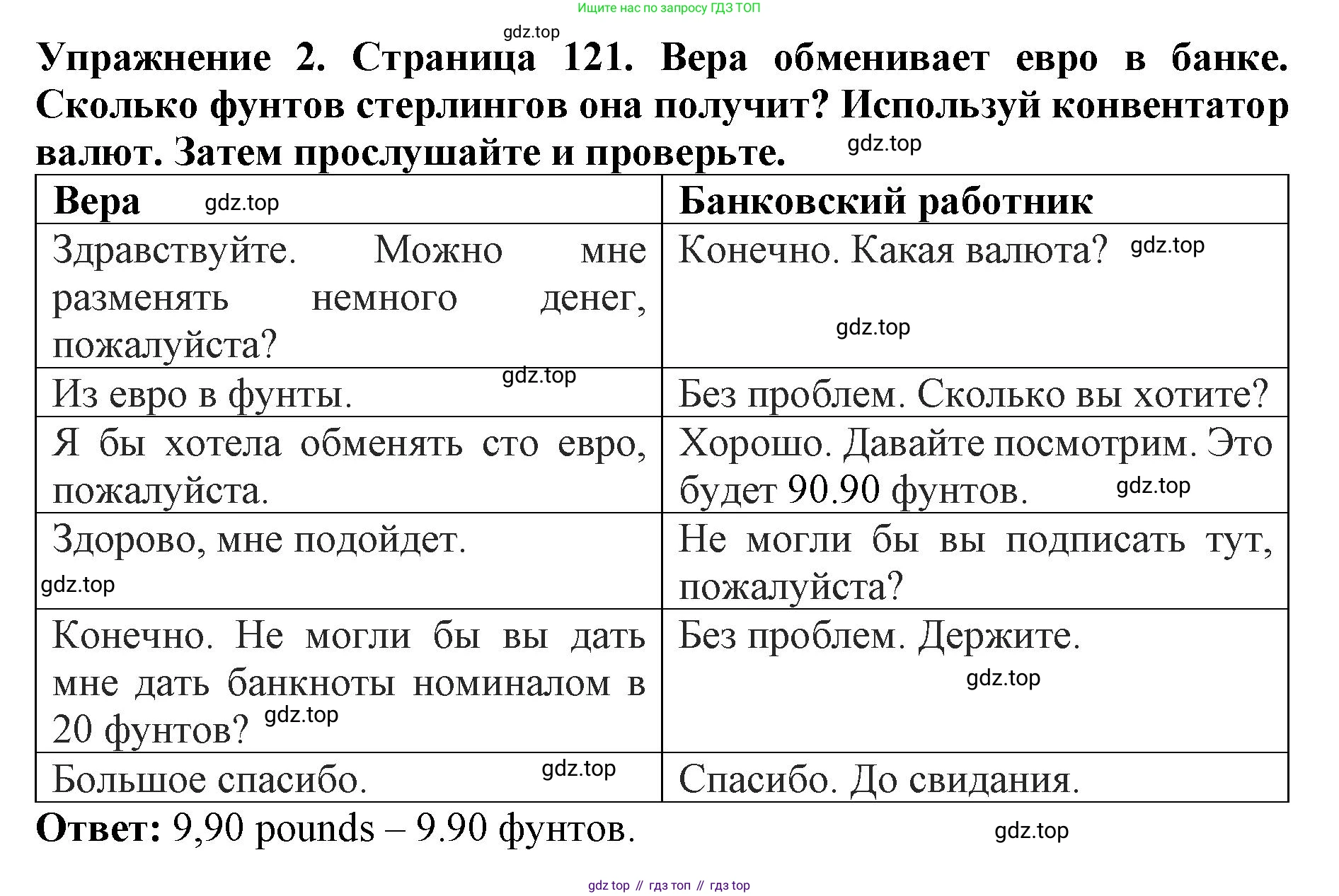 ГДЗ Английский язык (english), 9 класс Учебник (Student's book), авторы: Комарова Юлия Александровна, Ларионова Ирина Владимировна, издательство Русское слово, Москва, 2022, страница 121, номер 2, Решение 2