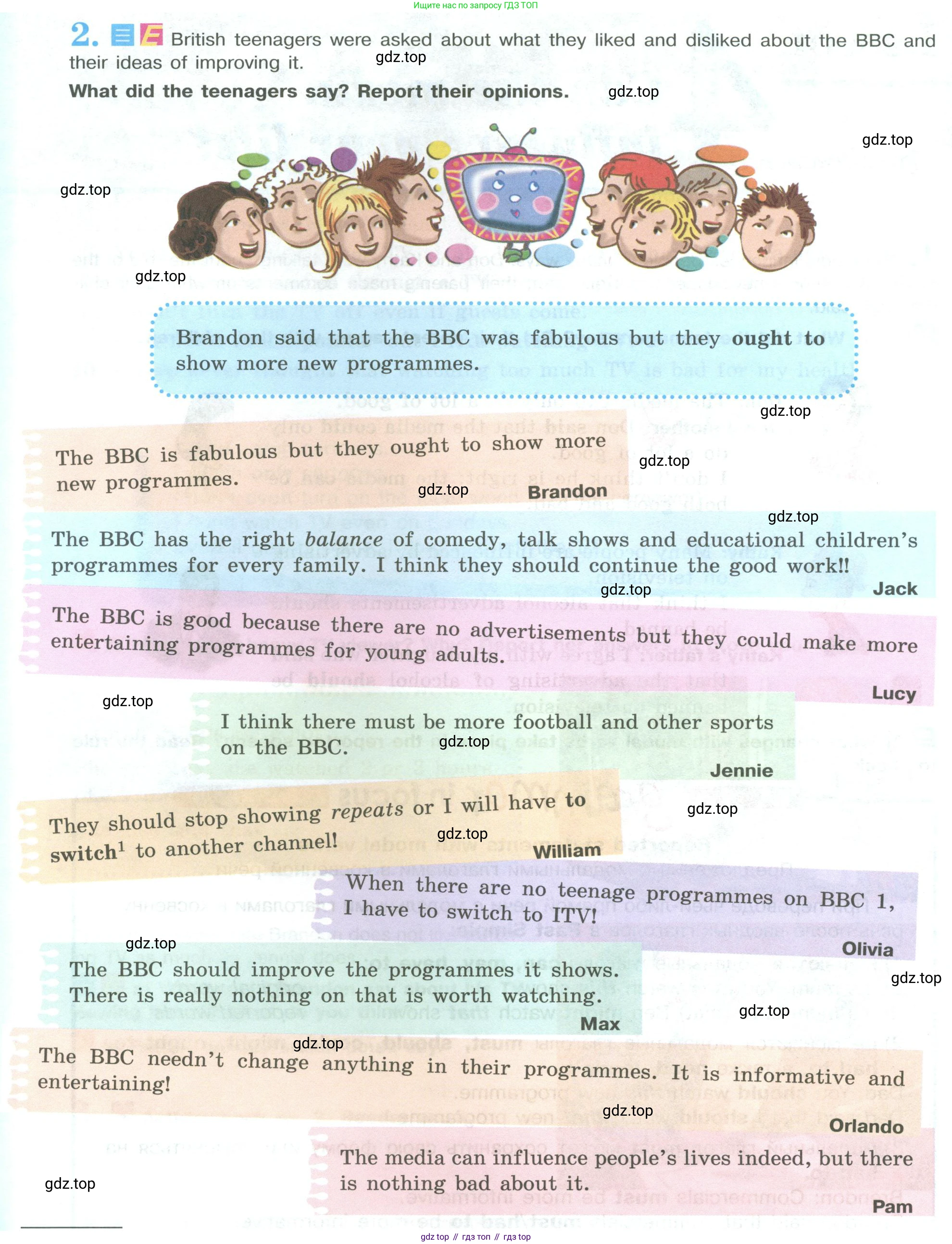 ГДЗ Английский язык (english), 9 класс Учебник (Student's book), авторы: Кузовлев Владимир Петрович (Kuzovlev Vladimir), Лапа Наталья Михайловна, Перегудова Эльвира Шакировна, Дуванова Ольга Викторовна, Стрельникова Ольга Викторовна (Strelnikova Olga), Кузнецова Елена Вячеславовна, Костина Ирина Павловна, Кобец Юлия Николаевна, издательство Просвещение, Москва, 2019, салатового цвета, страница 68, номер 2, Условие