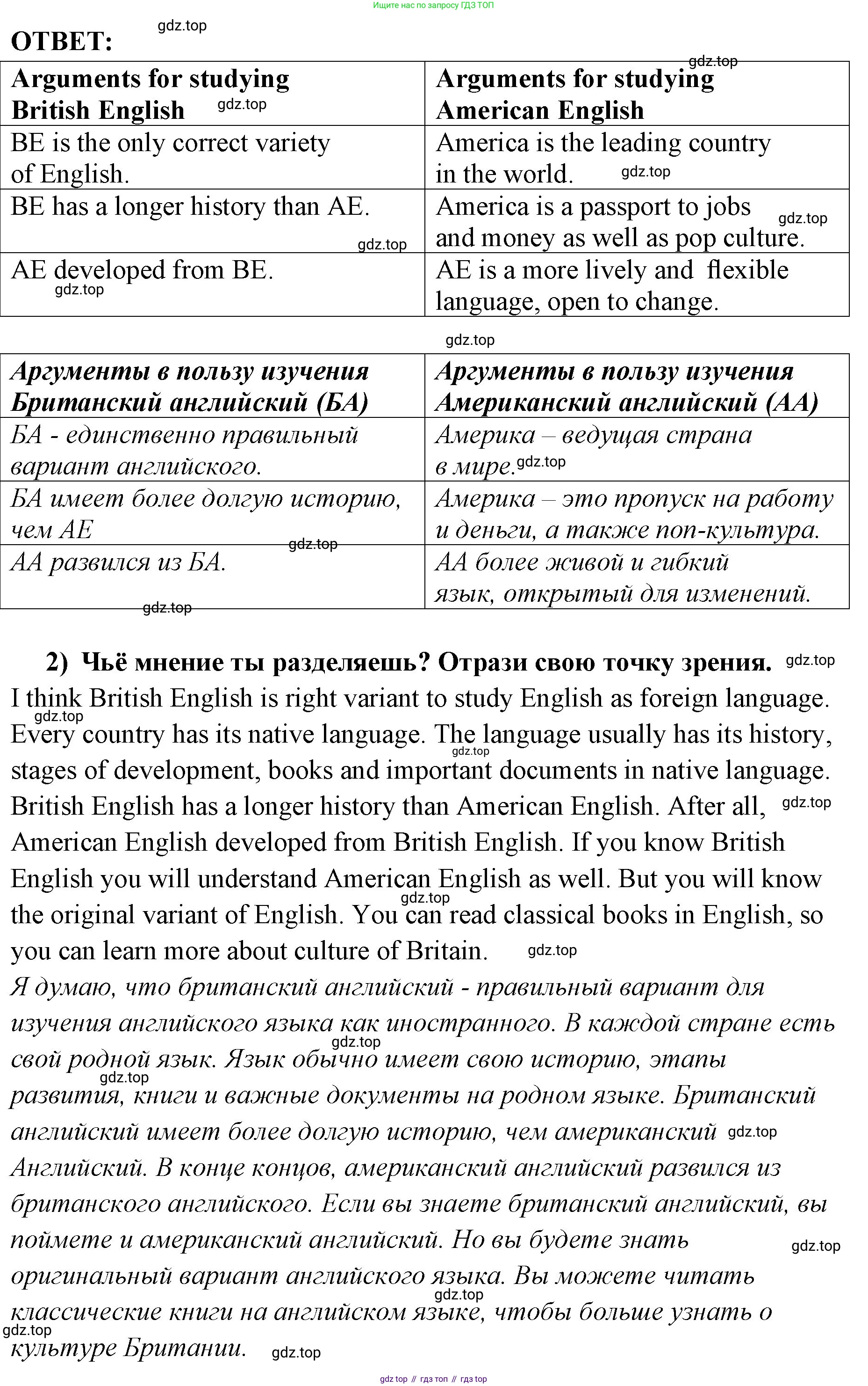 ГДЗ Английский язык (english), 9 класс Учебник (Student's book), авторы: Кузовлев Владимир Петрович (Kuzovlev Vladimir), Лапа Наталья Михайловна, Перегудова Эльвира Шакировна, Дуванова Ольга Викторовна, Стрельникова Ольга Викторовна (Strelnikova Olga), Кузнецова Елена Вячеславовна, Костина Ирина Павловна, Кобец Юлия Николаевна, издательство Просвещение, Москва, 2019, салатового цвета, страница 152, номер 2, Решение (продолжение 3)