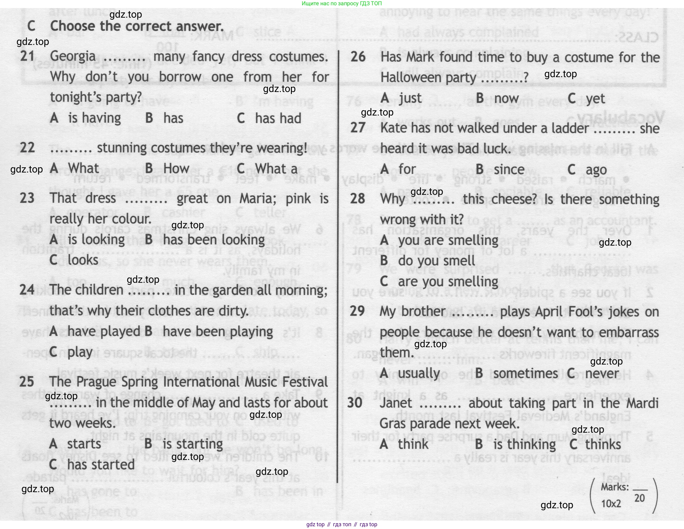 ГДЗ Английский язык (english), 9 класс контрольные задания (test booklet), авторы: Ваулина Юлия Евгеньевна (Vaulina Julia), Дули Дженни (Dooley Jenny), Подоляко Ольга Евгеньевна (Podolyako Olga), Эванс Вирджиния (Evans Virginia), издательство Просвещение, Москва, 2023, страница 10, номер C, Условие 2019-2023