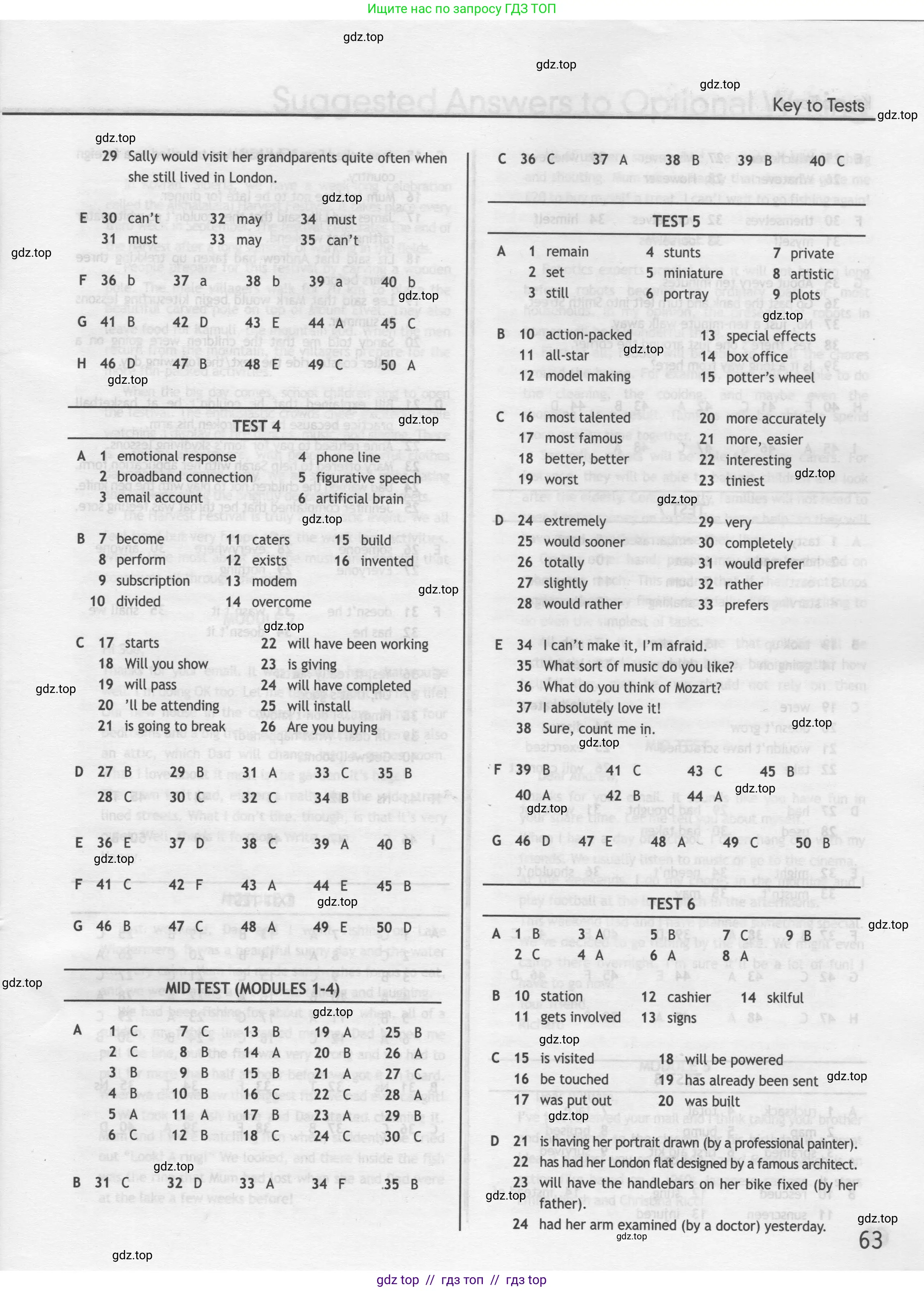 Английский язык (english), 9 класс контрольные задания (test booklet), авторы: Ваулина Юлия Евгеньевна (Vaulina Julia), Дули Дженни (Dooley Jenny), Подоляко Ольга Евгеньевна (Podolyako Olga), Эванс Вирджиния (Evans Virginia), издательство Просвещение, Москва, 2023, страница 63