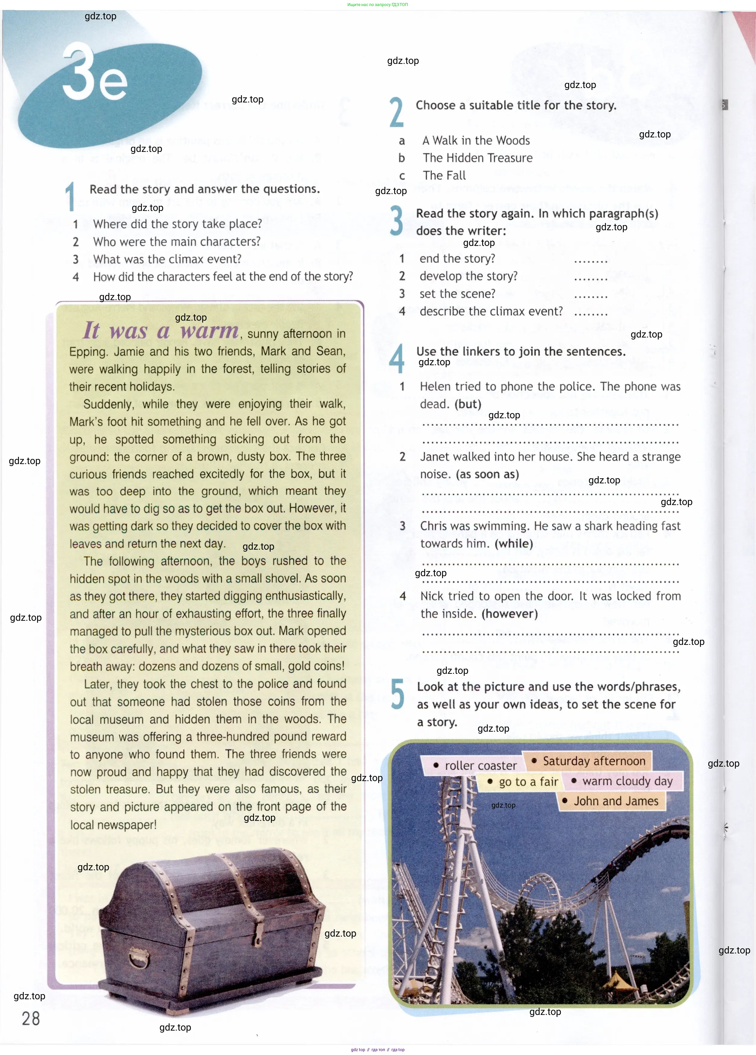 Английский язык (english), 9 класс Рабочая тетрадь (workbook), авторы: Ваулина Юлия Евгеньевна (Vaulina Julia), Дули Дженни (Dooley Jenny), Подоляко Ольга Евгеньевна (Podolyako Olga), Эванс Вирджиния (Evans Virginia), издательство Просвещение, Москва, 2024, страница 28