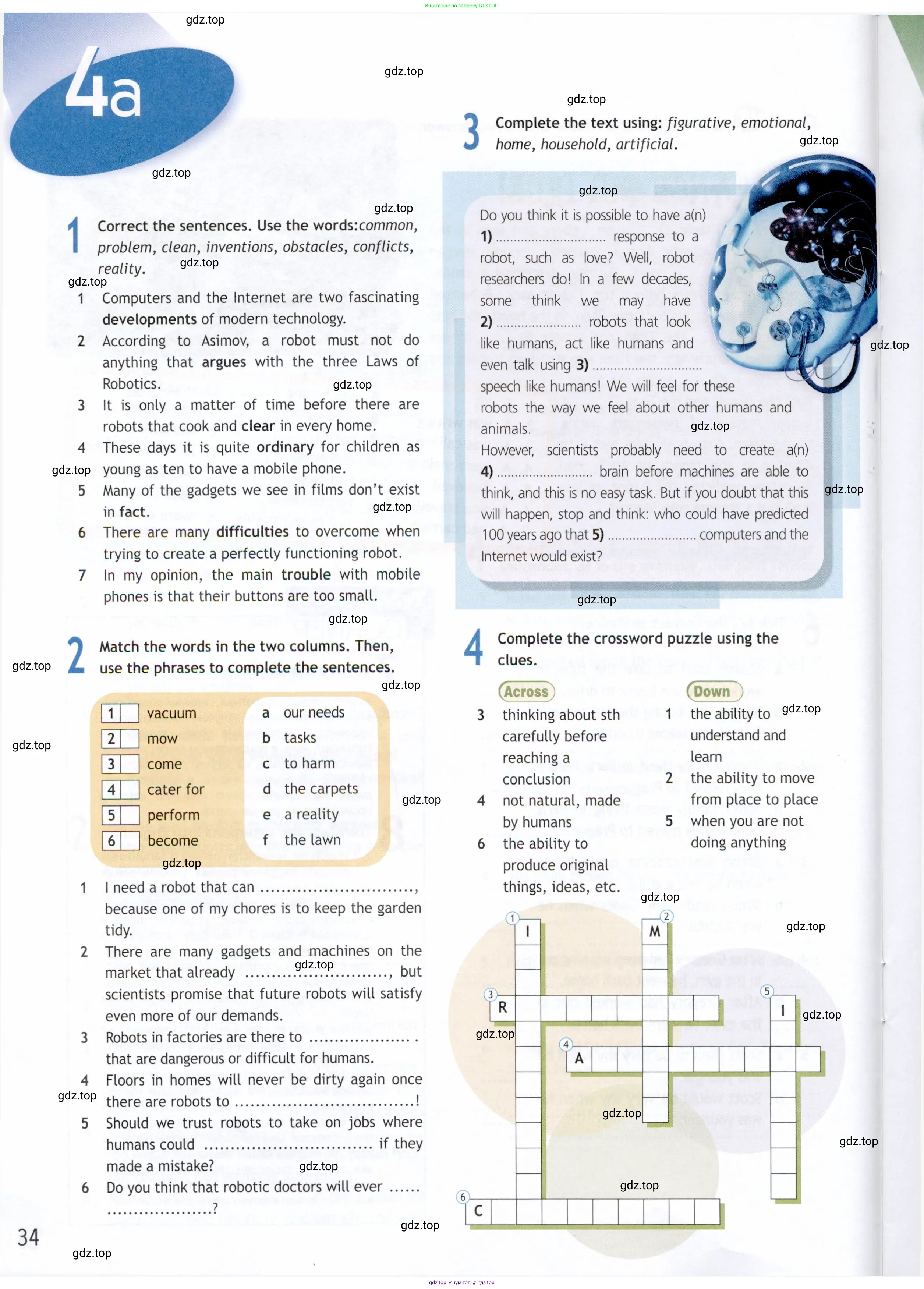 Английский язык (english), 9 класс Рабочая тетрадь (workbook), авторы: Ваулина Юлия Евгеньевна (Vaulina Julia), Дули Дженни (Dooley Jenny), Подоляко Ольга Евгеньевна (Podolyako Olga), Эванс Вирджиния (Evans Virginia), издательство Просвещение, Москва, 2024, страница 34