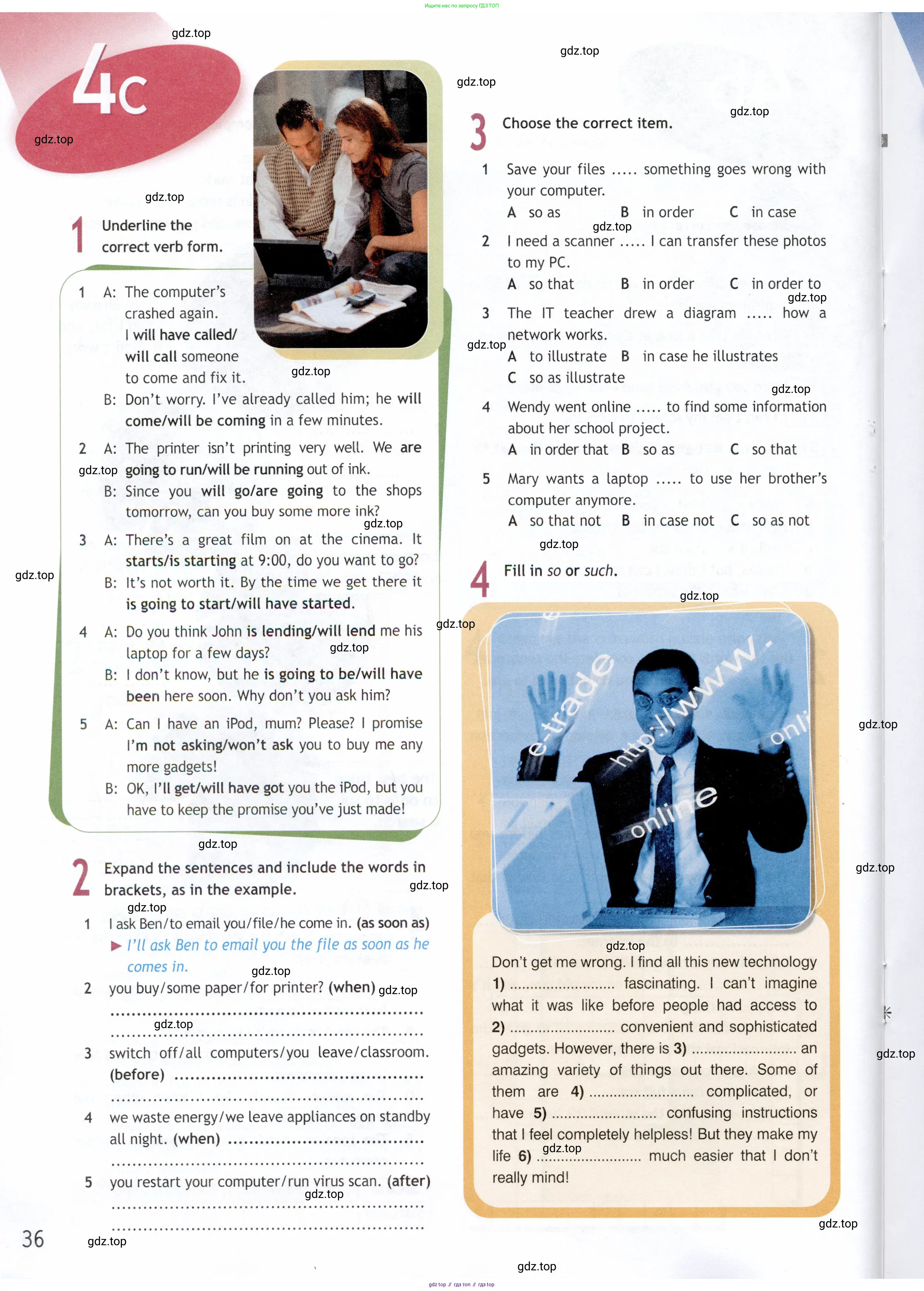 Английский язык (english), 9 класс Рабочая тетрадь (workbook), авторы: Ваулина Юлия Евгеньевна (Vaulina Julia), Дули Дженни (Dooley Jenny), Подоляко Ольга Евгеньевна (Podolyako Olga), Эванс Вирджиния (Evans Virginia), издательство Просвещение, Москва, 2024, страница 36