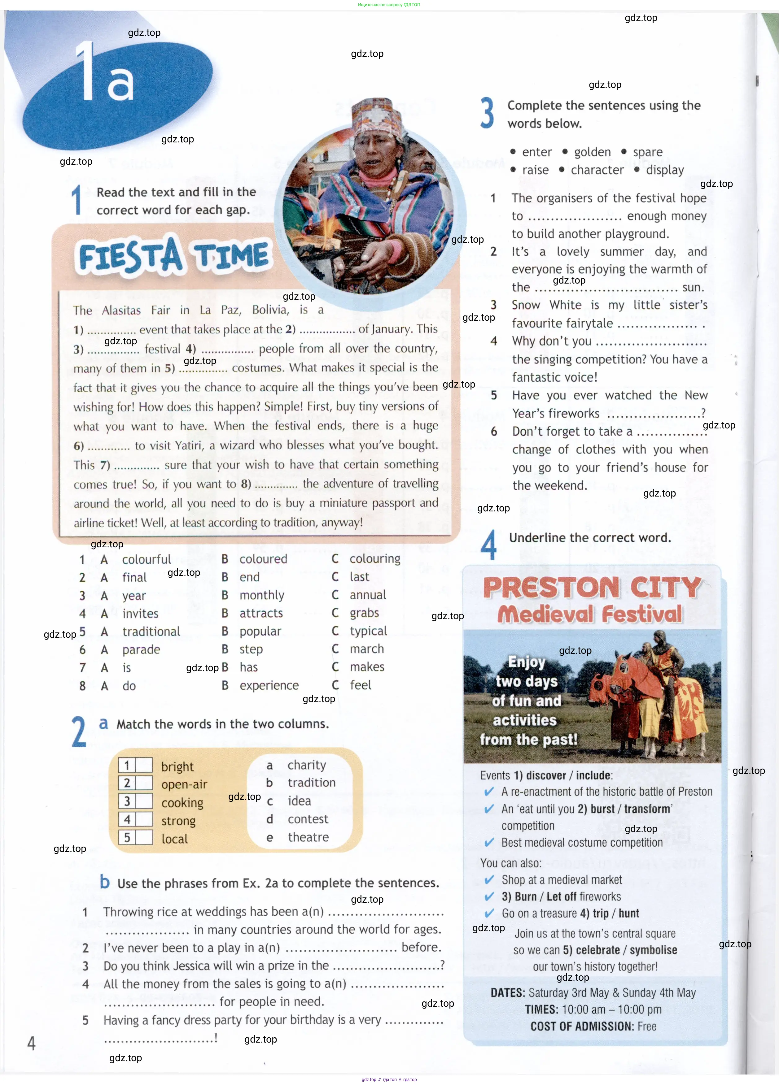 Английский язык (english), 9 класс Рабочая тетрадь (workbook), авторы: Ваулина Юлия Евгеньевна (Vaulina Julia), Дули Дженни (Dooley Jenny), Подоляко Ольга Евгеньевна (Podolyako Olga), Эванс Вирджиния (Evans Virginia), издательство Просвещение, Москва, 2024, страница 4