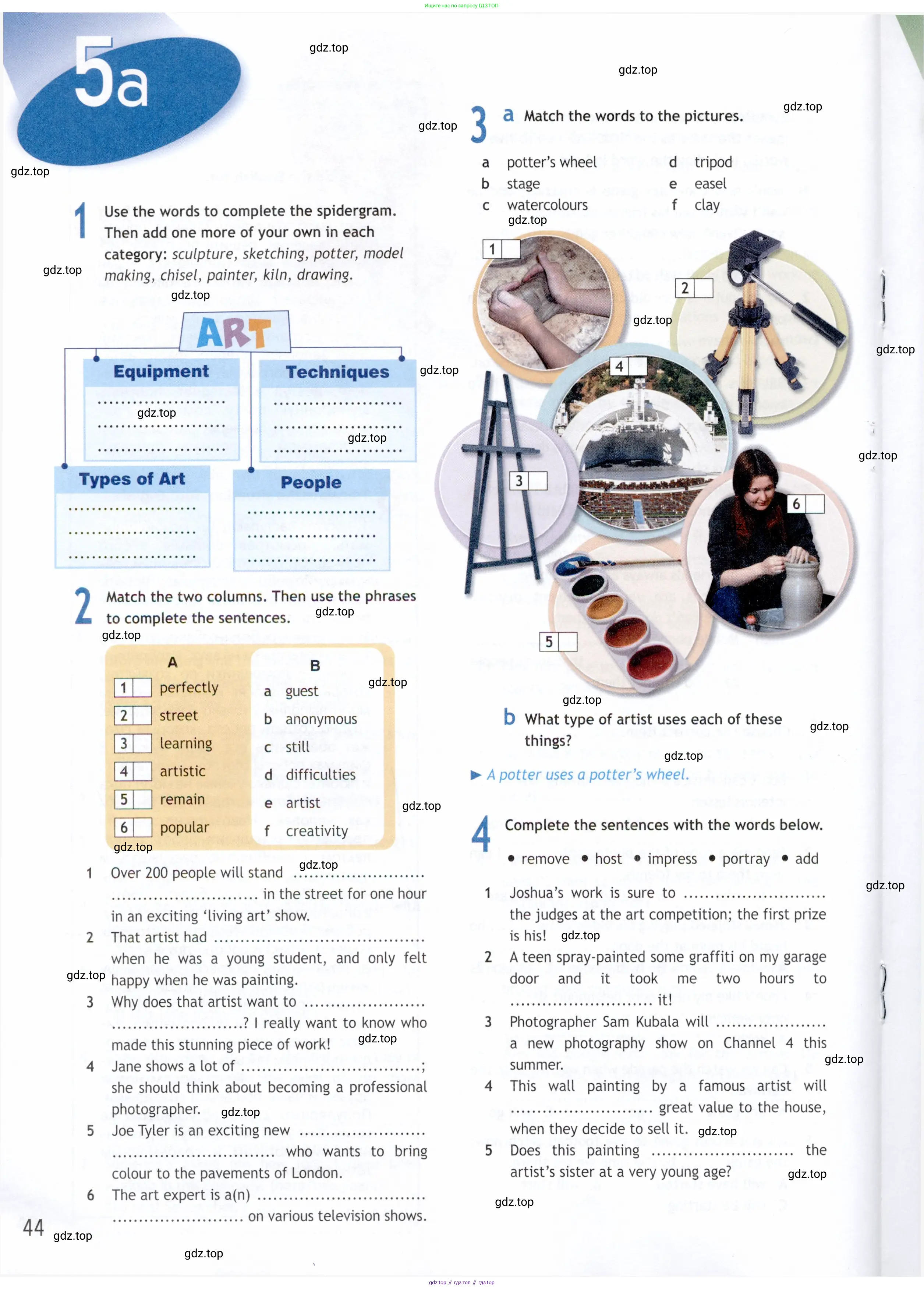 Английский язык (english), 9 класс Рабочая тетрадь (workbook), авторы: Ваулина Юлия Евгеньевна (Vaulina Julia), Дули Дженни (Dooley Jenny), Подоляко Ольга Евгеньевна (Podolyako Olga), Эванс Вирджиния (Evans Virginia), издательство Просвещение, Москва, 2024, страница 44