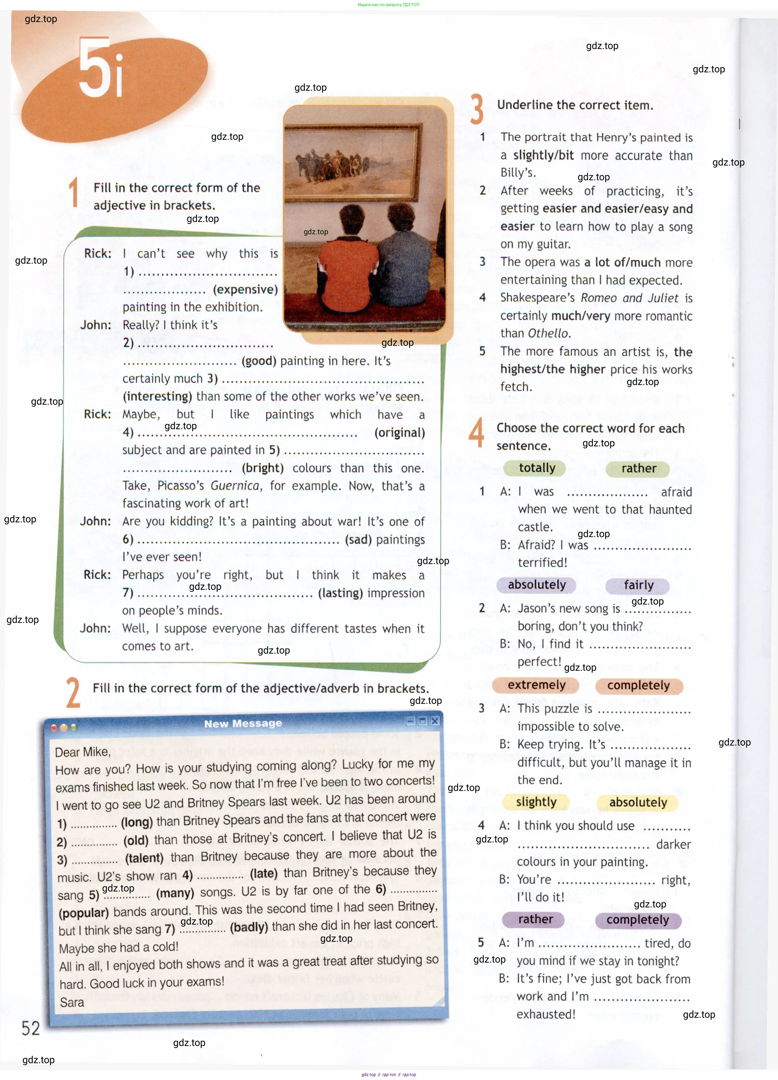 Английский язык (english), 9 класс Рабочая тетрадь (workbook), авторы: Ваулина Юлия Евгеньевна (Vaulina Julia), Дули Дженни (Dooley Jenny), Подоляко Ольга Евгеньевна (Podolyako Olga), Эванс Вирджиния (Evans Virginia), издательство Просвещение, Москва, 2024, страница 52