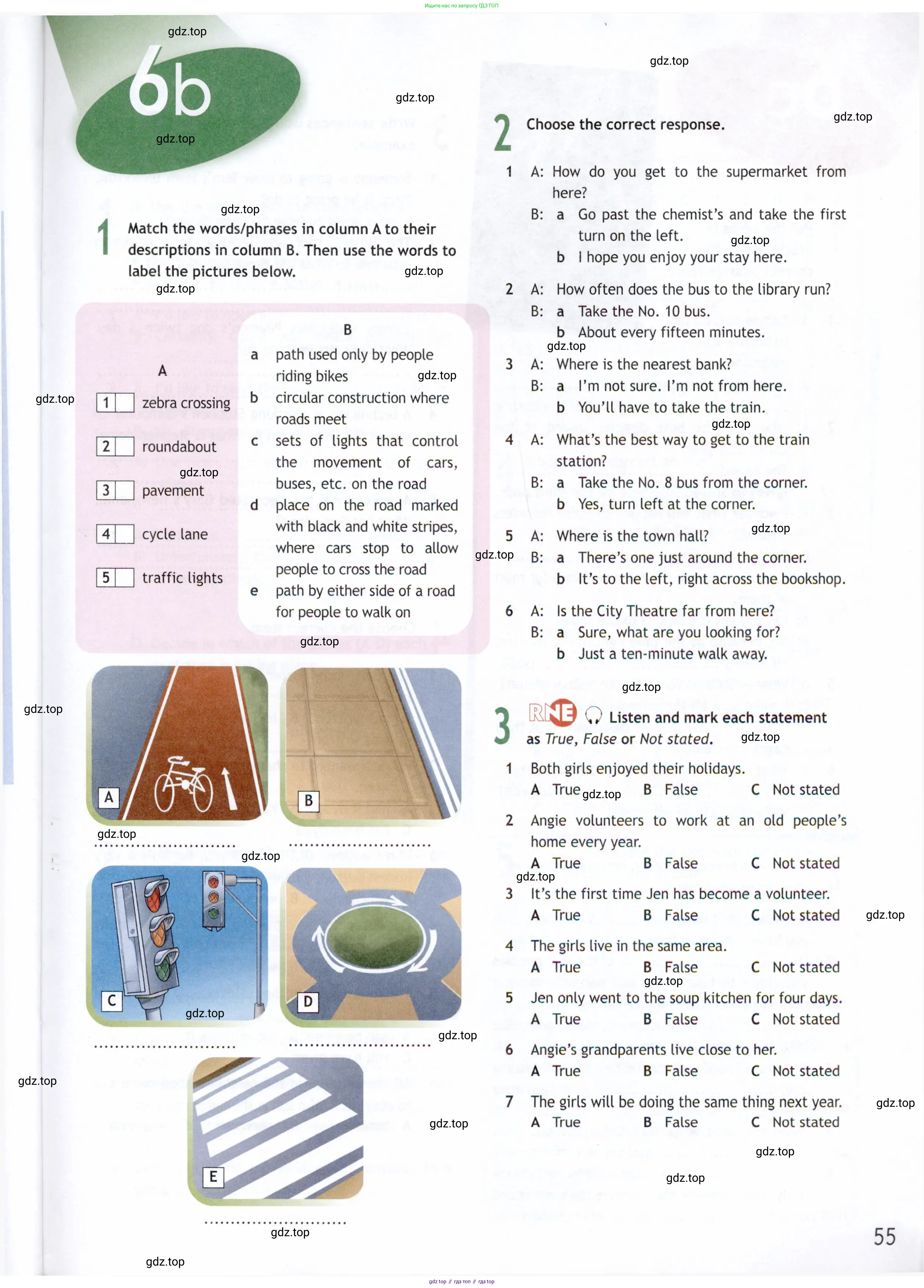 Английский язык (english), 9 класс Рабочая тетрадь (workbook), авторы: Ваулина Юлия Евгеньевна (Vaulina Julia), Дули Дженни (Dooley Jenny), Подоляко Ольга Евгеньевна (Podolyako Olga), Эванс Вирджиния (Evans Virginia), издательство Просвещение, Москва, 2024, страница 55