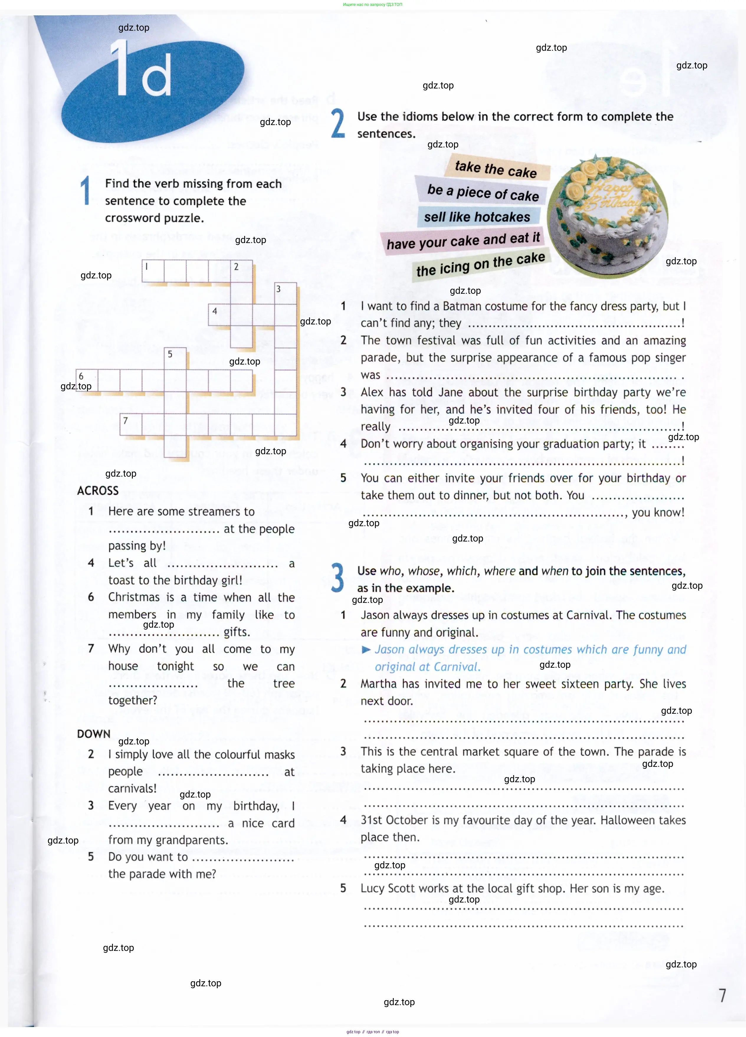 Английский язык (english), 9 класс Рабочая тетрадь (workbook), авторы: Ваулина Юлия Евгеньевна (Vaulina Julia), Дули Дженни (Dooley Jenny), Подоляко Ольга Евгеньевна (Podolyako Olga), Эванс Вирджиния (Evans Virginia), издательство Просвещение, Москва, 2024, страница 7