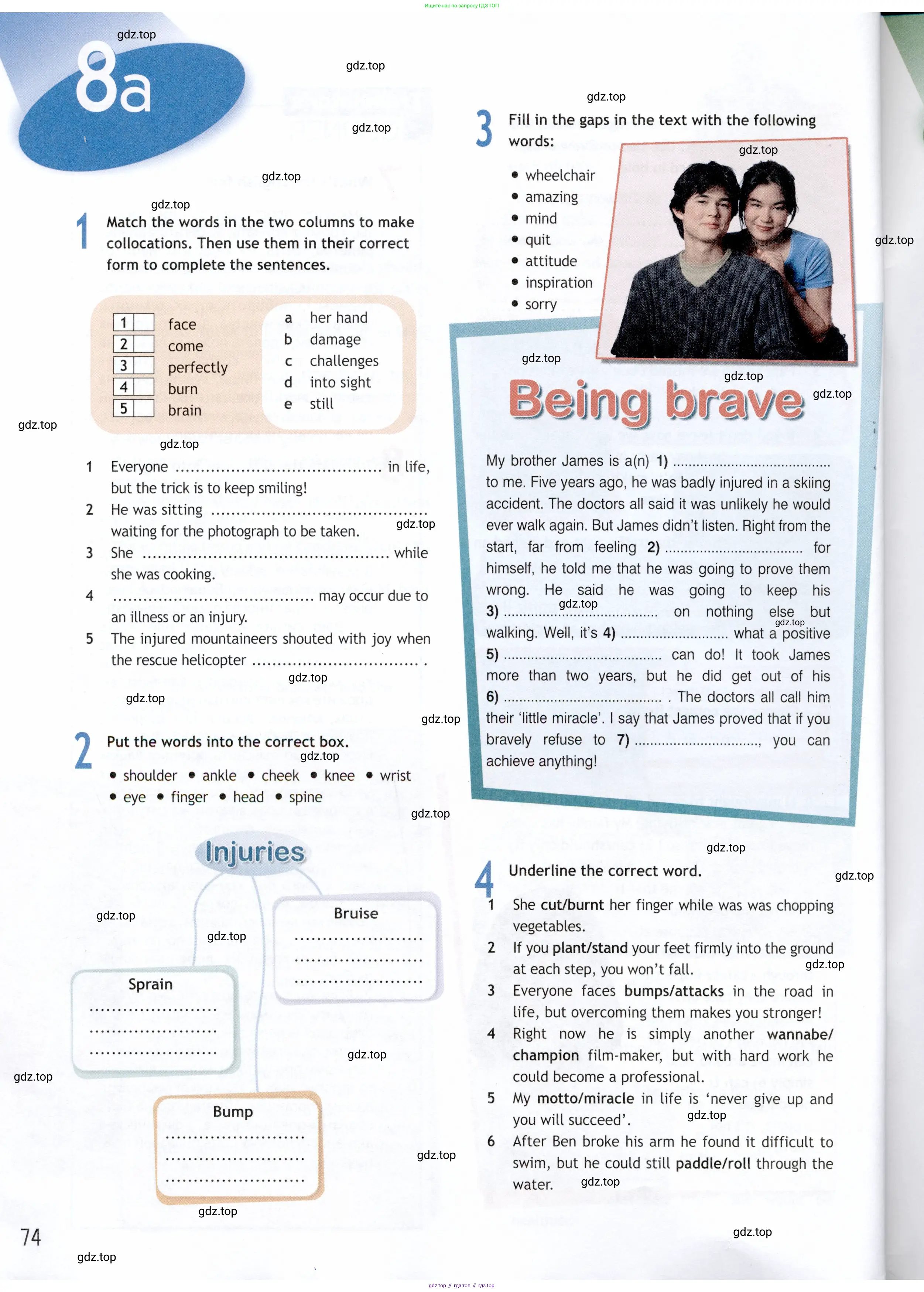 Английский язык (english), 9 класс Рабочая тетрадь (workbook), авторы: Ваулина Юлия Евгеньевна (Vaulina Julia), Дули Дженни (Dooley Jenny), Подоляко Ольга Евгеньевна (Podolyako Olga), Эванс Вирджиния (Evans Virginia), издательство Просвещение, Москва, 2024, страница 74