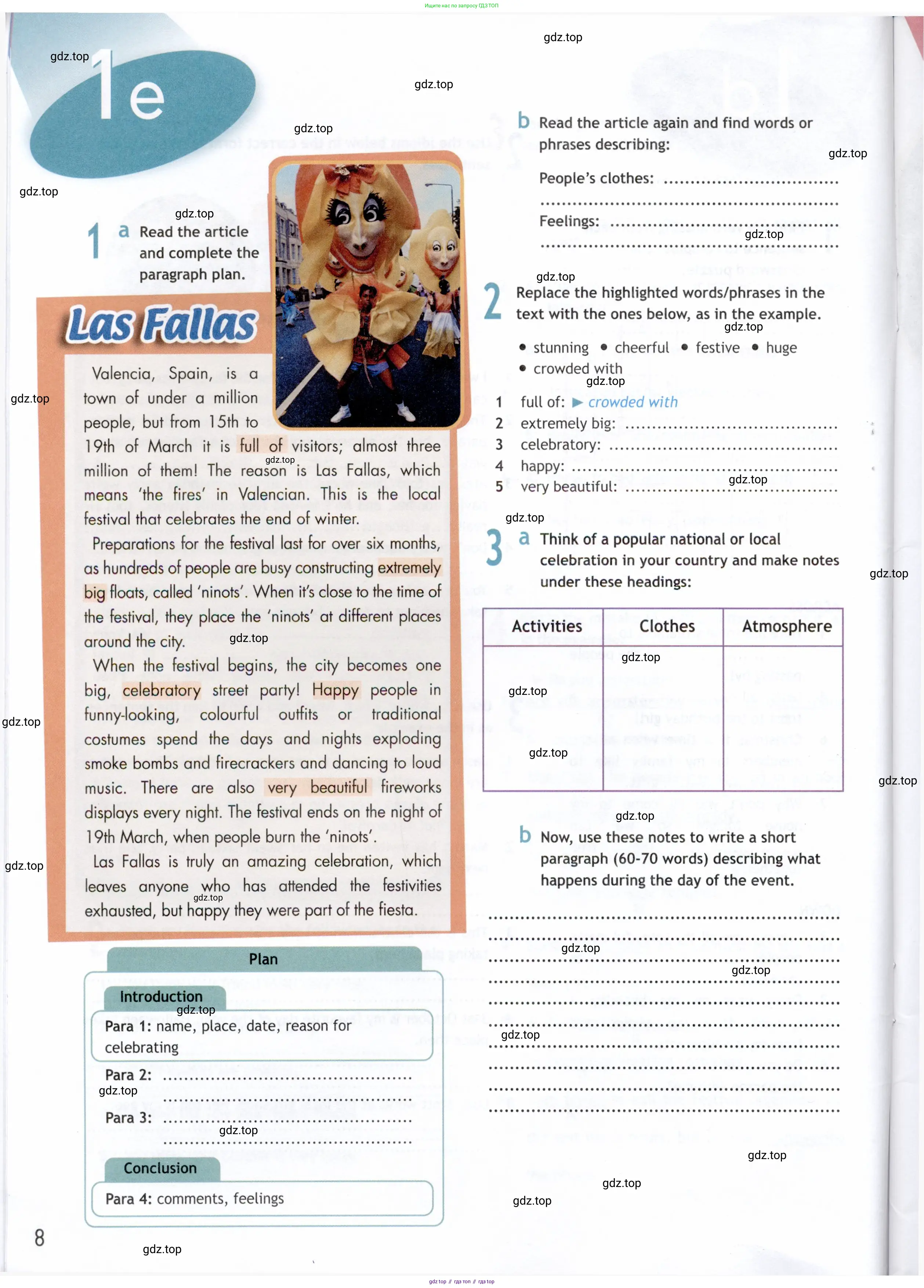 Английский язык (english), 9 класс Рабочая тетрадь (workbook), авторы: Ваулина Юлия Евгеньевна (Vaulina Julia), Дули Дженни (Dooley Jenny), Подоляко Ольга Евгеньевна (Podolyako Olga), Эванс Вирджиния (Evans Virginia), издательство Просвещение, Москва, 2024, страница 8