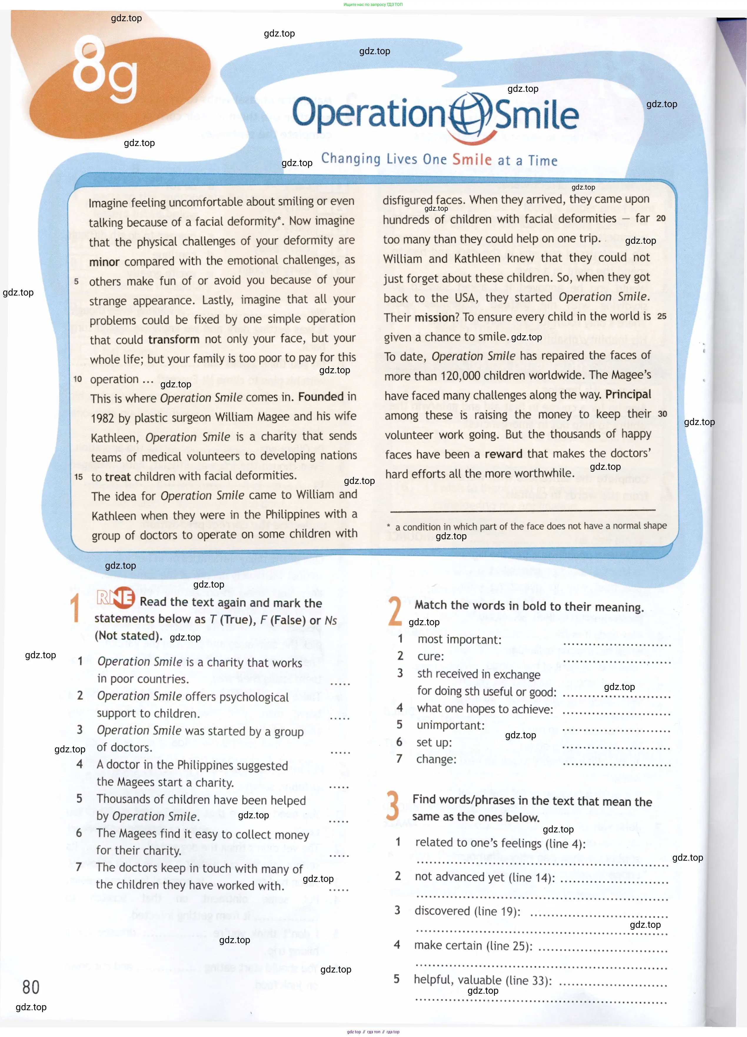 Английский язык (english), 9 класс Рабочая тетрадь (workbook), авторы: Ваулина Юлия Евгеньевна (Vaulina Julia), Дули Дженни (Dooley Jenny), Подоляко Ольга Евгеньевна (Podolyako Olga), Эванс Вирджиния (Evans Virginia), издательство Просвещение, Москва, 2024, страница 80