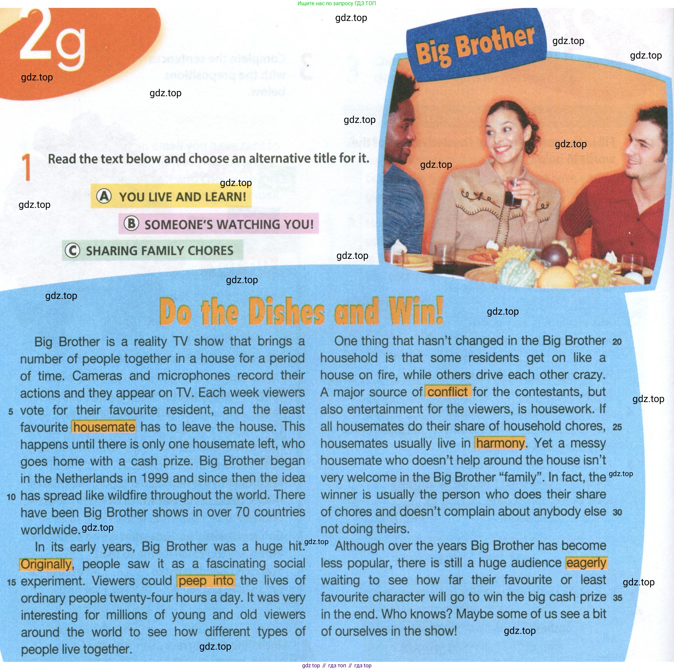 Английский язык (english), 9 класс Рабочая тетрадь (workbook), авторы: Ваулина Юлия Евгеньевна (Vaulina Julia), Дули Дженни (Dooley Jenny), Подоляко Ольга Евгеньевна (Podolyako Olga), Эванс Вирджиния (Evans Virginia), издательство Просвещение, Москва, 2024, страница 20, номер 1, Условие 2024