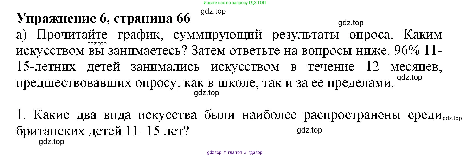 ГДЗ Английский язык (english), 9 класс Тренировочные упражнения в формате ОГЭ (ГИА), авторы: Ваулина Юлия Евгеньевна (Vaulina Julia), Подоляко Ольга Евгеньевна (Podolyako Olga), издательство Просвещение, Москва, 2015, страница 66, номер 6, Решение 1 (2024)