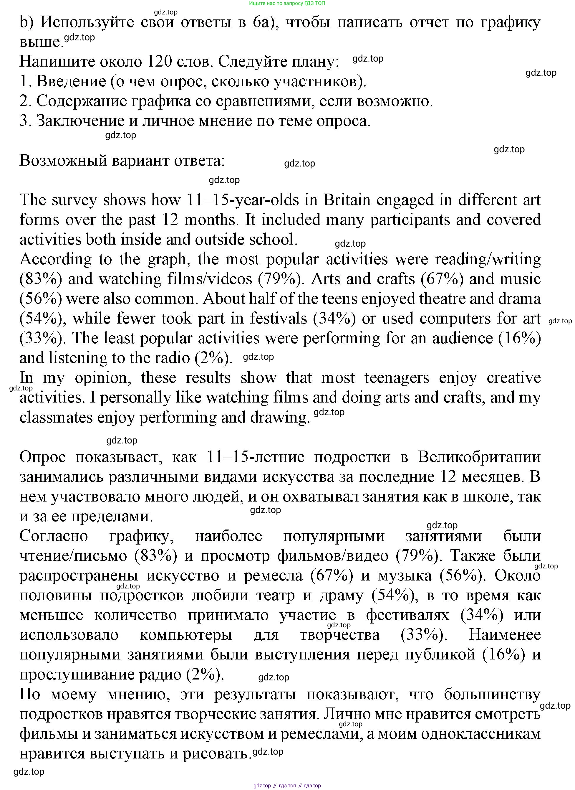 ГДЗ Английский язык (english), 9 класс Тренировочные упражнения в формате ОГЭ (ГИА), авторы: Ваулина Юлия Евгеньевна (Vaulina Julia), Подоляко Ольга Евгеньевна (Podolyako Olga), издательство Просвещение, Москва, 2015, страница 66, номер 6, Решение 1 (2024) (продолжение 3)