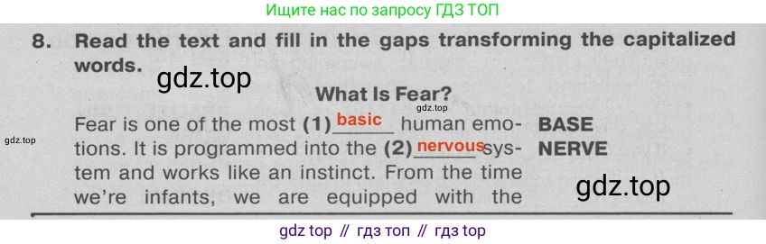 ГДЗ Английский язык (english), 9 класс Тренировочные упражнения в формате ОГЭ (ГИА), авторы: Ваулина Юлия Евгеньевна (Vaulina Julia), Подоляко Ольга Евгеньевна (Podolyako Olga), издательство Просвещение, Москва, 2015, страница 93, номер 8, Решение 2 (2019-2022)
