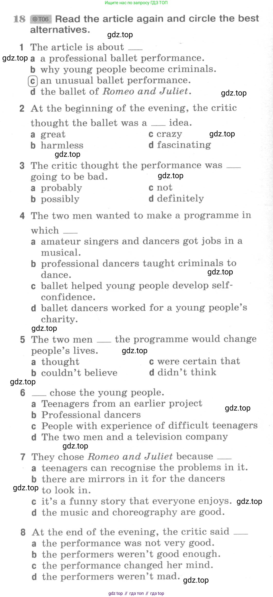 ГДЗ Английский язык (english), 9 класс Рабочая тетрадь (workbook), авторы: Вербицкая Мария Валерьевна (Verbitskaya Maria), Уайт Линдсей (Lindsay White), Фрикер Род (Fricker Rod), Миндрул Ольга Сергеевна (Mindrul Olga), Нечаева Екатерина Николаевна (Nechaeva Ekaterina), Твердохлебова Ирина Петровна (Tverdohlebova Irina), издательство Просвещение, Москва, 2019, страница 30, номер 18, Условие