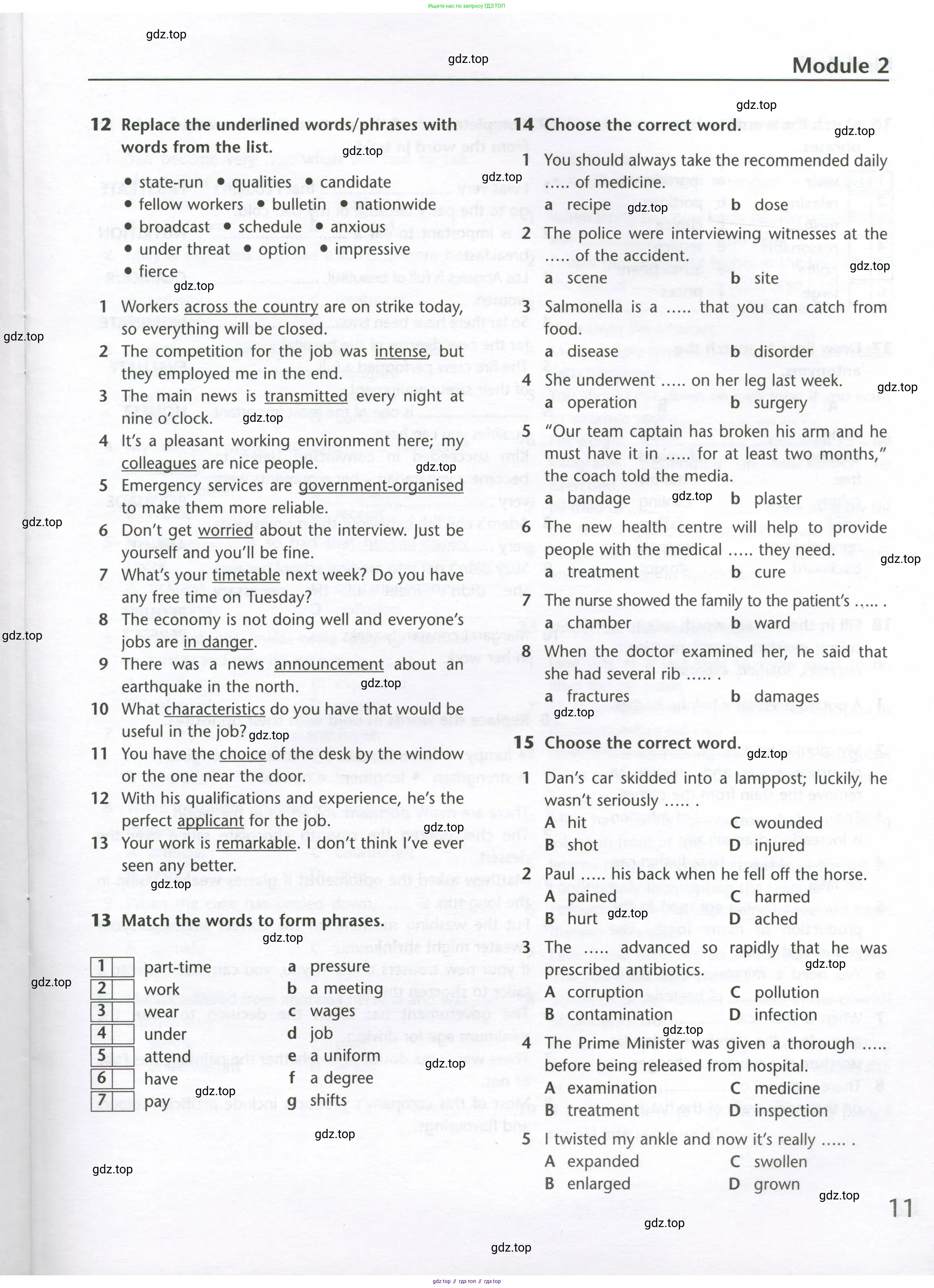 Английский язык (english), 10 класс Лексический практикум (vocabulary practice), авторы: Баранова Ксения Михайловна (Baranova Ksenia), Дули Дженни (Dooley Jenny), Копылова Виктория Викторовна (Kopylova Victoria), Мильруд Радислав Петрович (Millrood Radislav), Эванс Вирджиния (Evans Virginia), издательство Просвещение, Москва, 2019, серого цвета, страница 11
