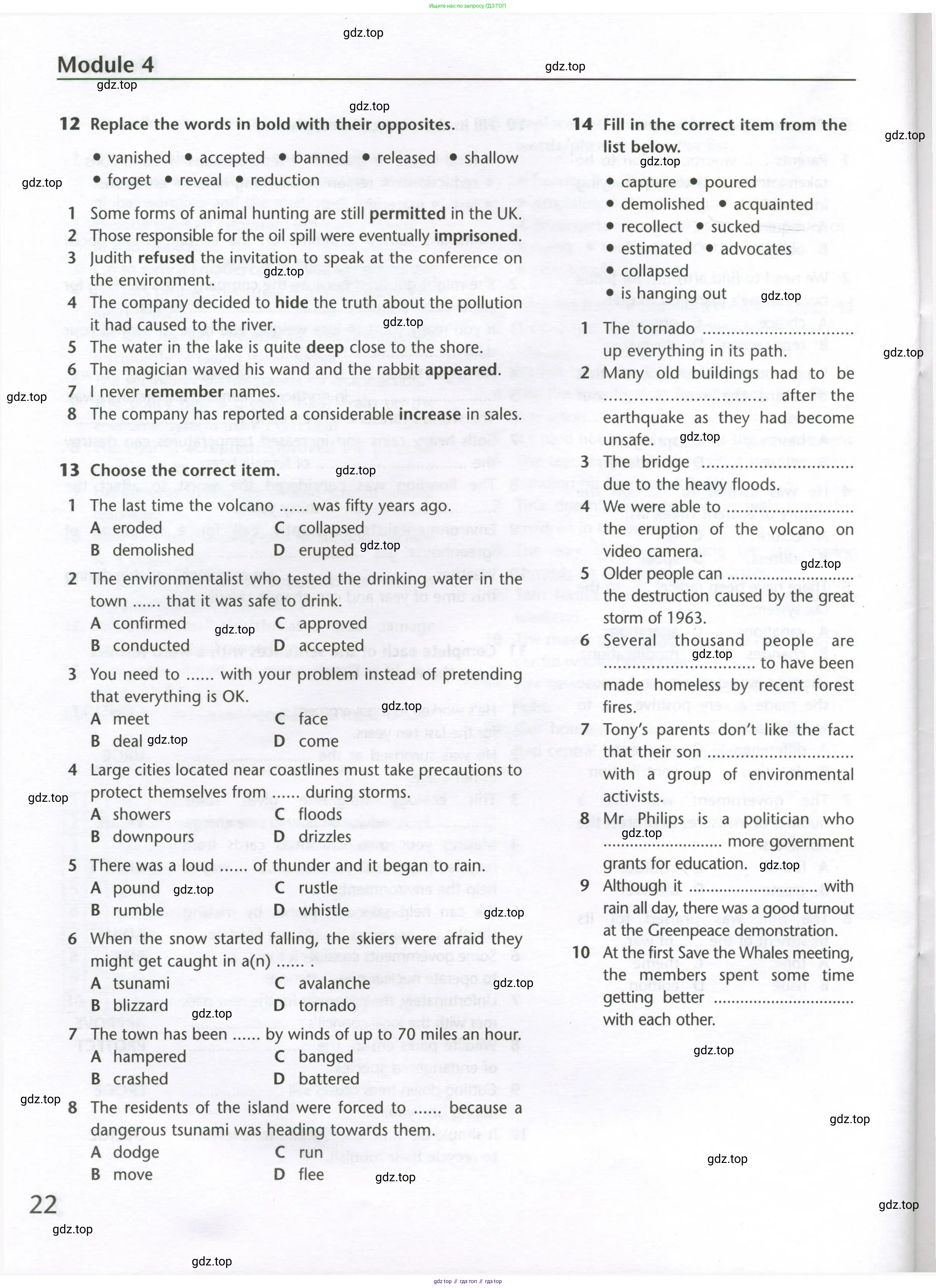 Английский язык (english), 10 класс Лексический практикум (vocabulary practice), авторы: Баранова Ксения Михайловна (Baranova Ksenia), Дули Дженни (Dooley Jenny), Копылова Виктория Викторовна (Kopylova Victoria), Мильруд Радислав Петрович (Millrood Radislav), Эванс Вирджиния (Evans Virginia), издательство Просвещение, Москва, 2019, серого цвета, страница 22