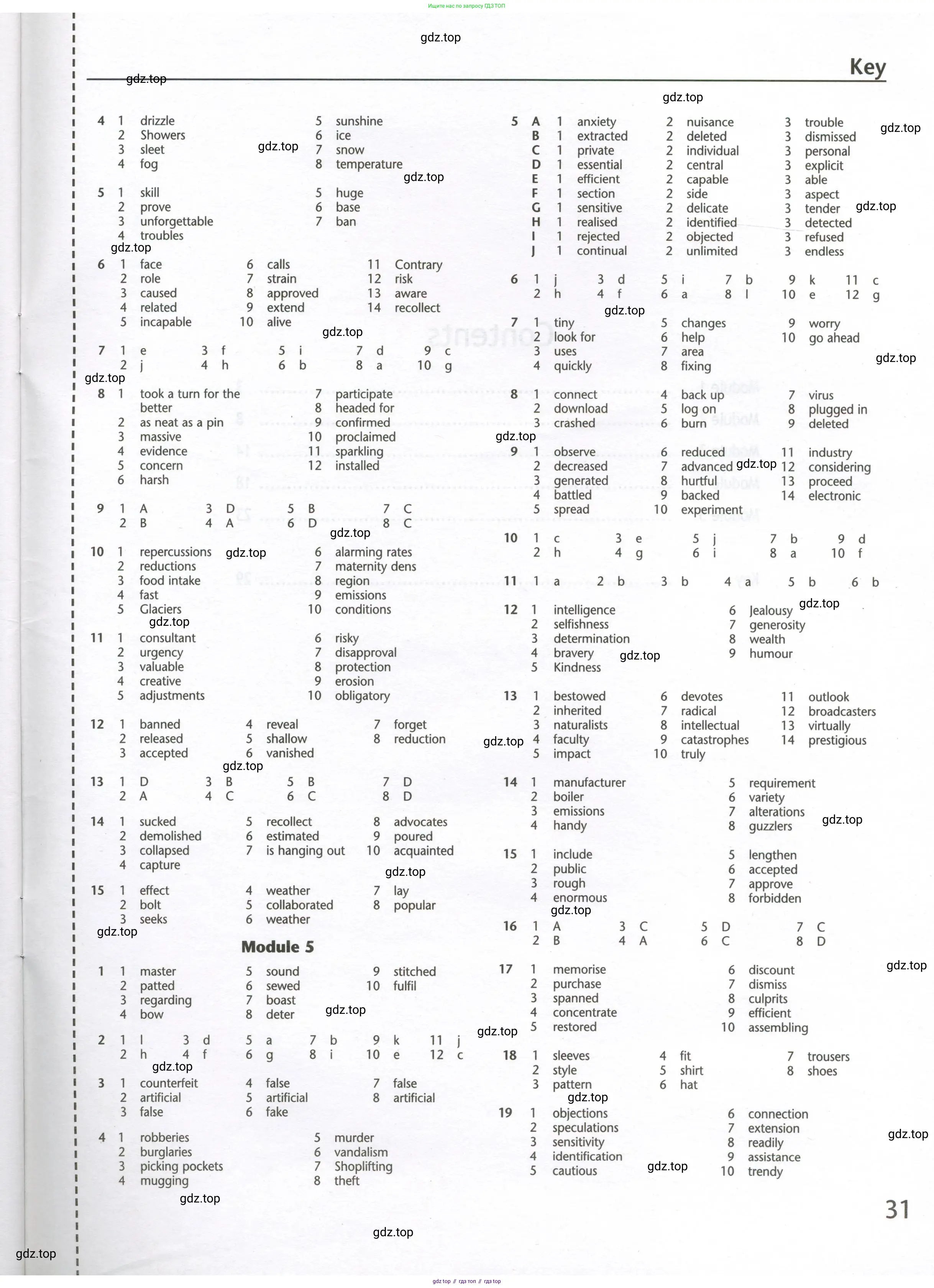 Английский язык (english), 10 класс Лексический практикум (vocabulary practice), авторы: Баранова Ксения Михайловна (Baranova Ksenia), Дули Дженни (Dooley Jenny), Копылова Виктория Викторовна (Kopylova Victoria), Мильруд Радислав Петрович (Millrood Radislav), Эванс Вирджиния (Evans Virginia), издательство Просвещение, Москва, 2019, серого цвета, страница 31