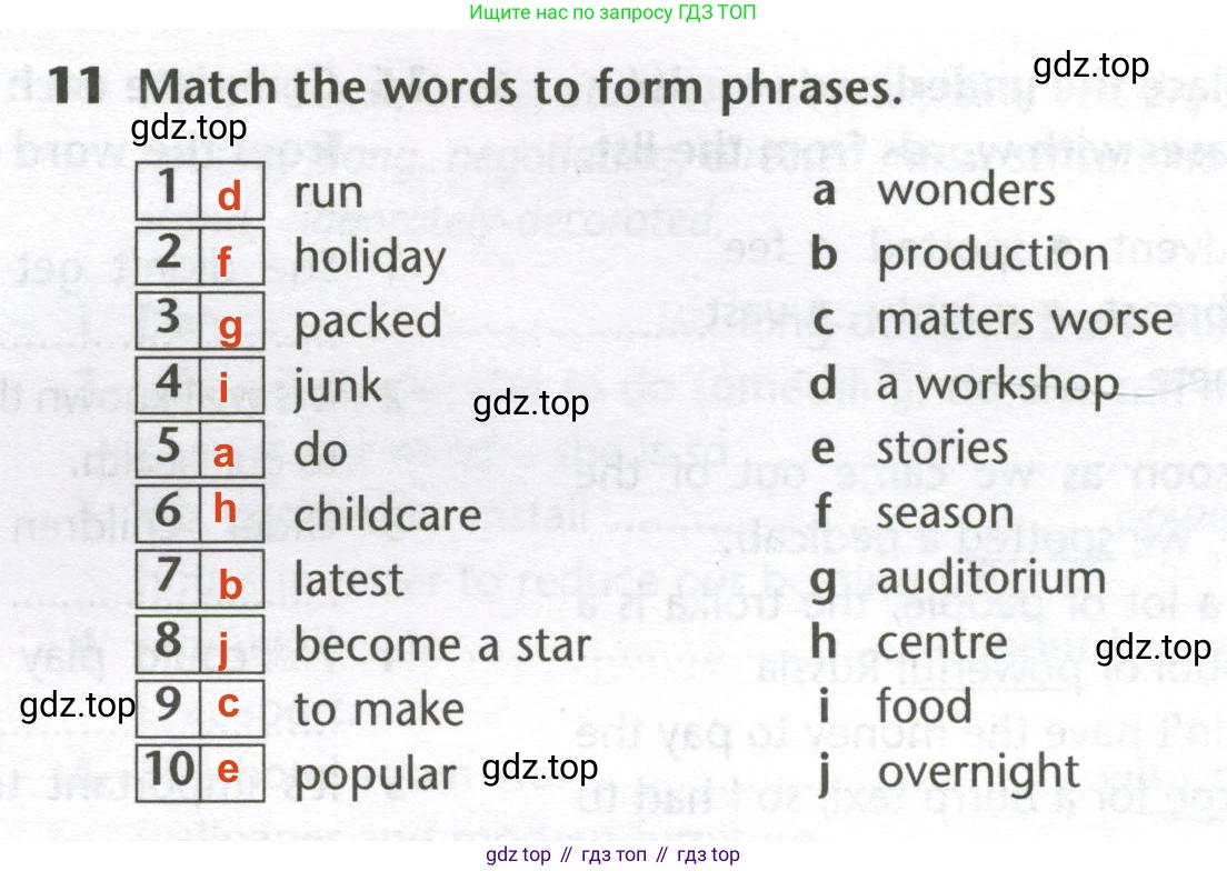 Английский язык (english), 10 класс Лексический практикум (vocabulary practice), авторы: Баранова Ксения Михайловна (Baranova Ksenia), Дули Дженни (Dooley Jenny), Копылова Виктория Викторовна (Kopylova Victoria), Мильруд Радислав Петрович (Millrood Radislav), Эванс Вирджиния (Evans Virginia), издательство Просвещение, Москва, 2019, серого цвета, страница 5, номер 11, Решение 2